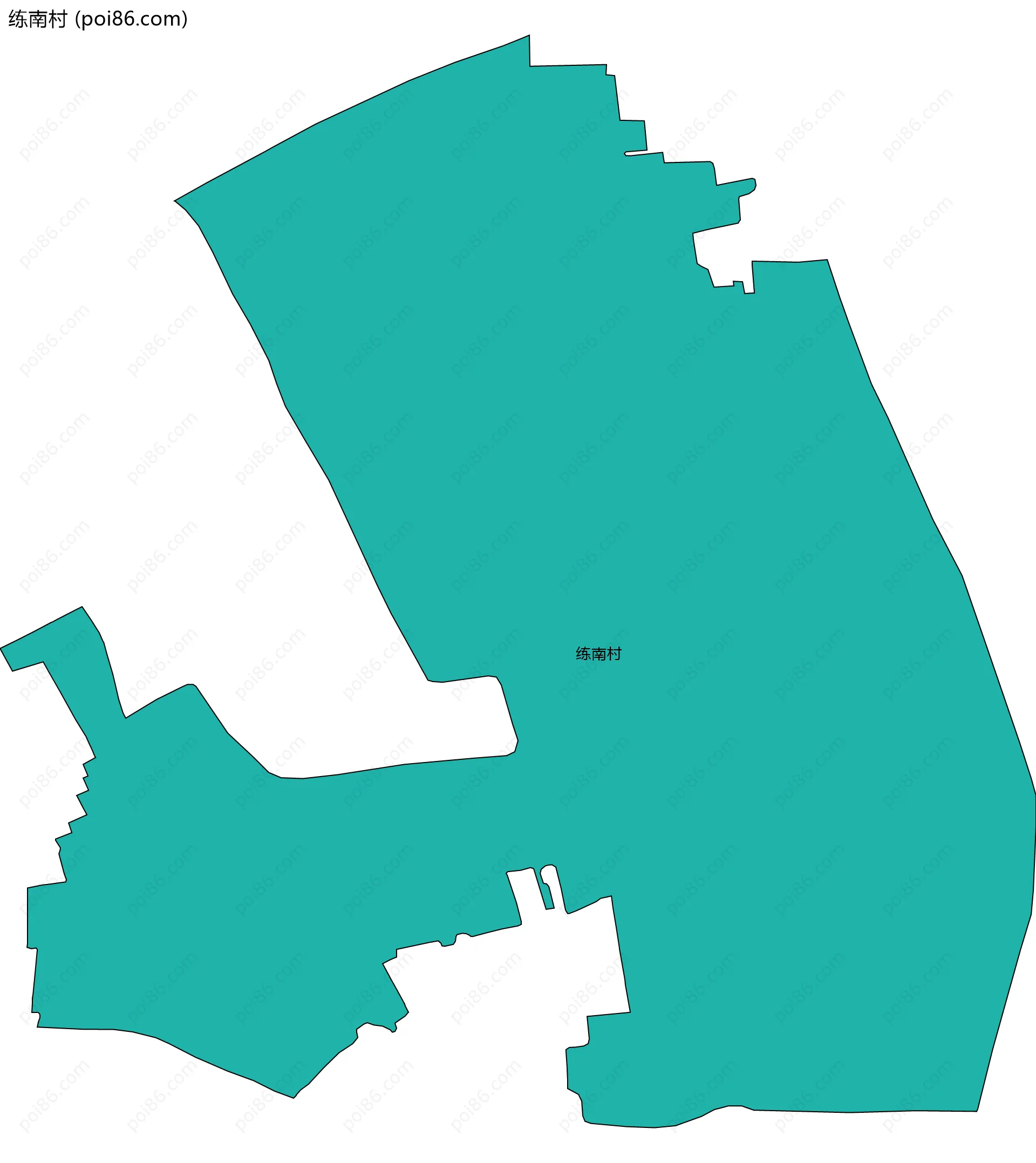 练南村边界地图