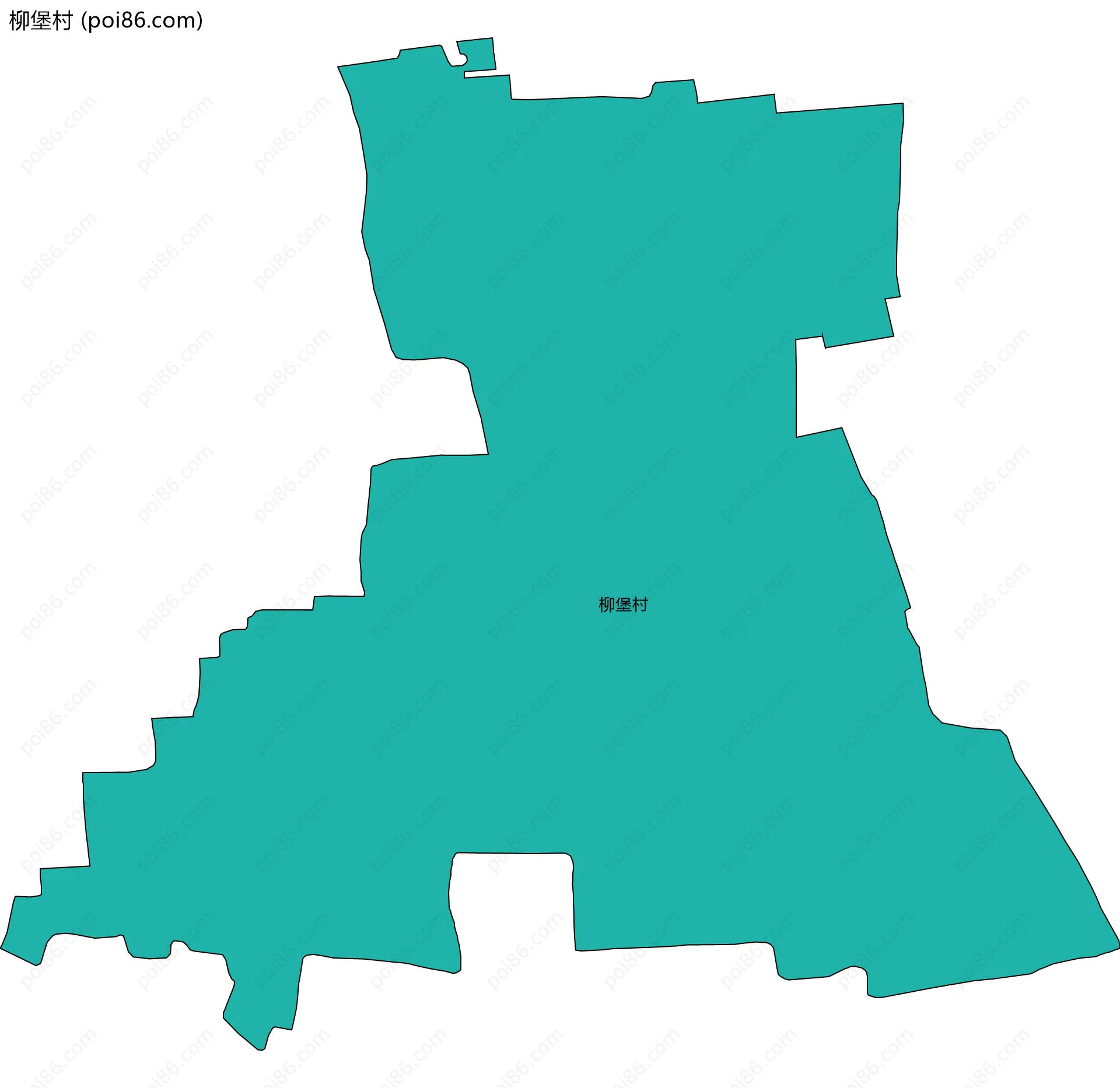 柳堡村边界地图