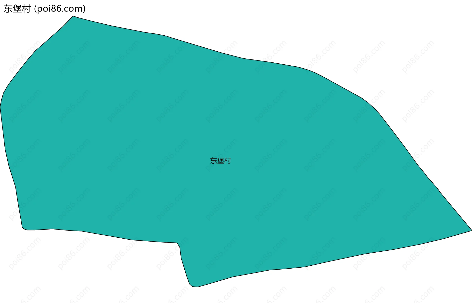 东堡村边界地图