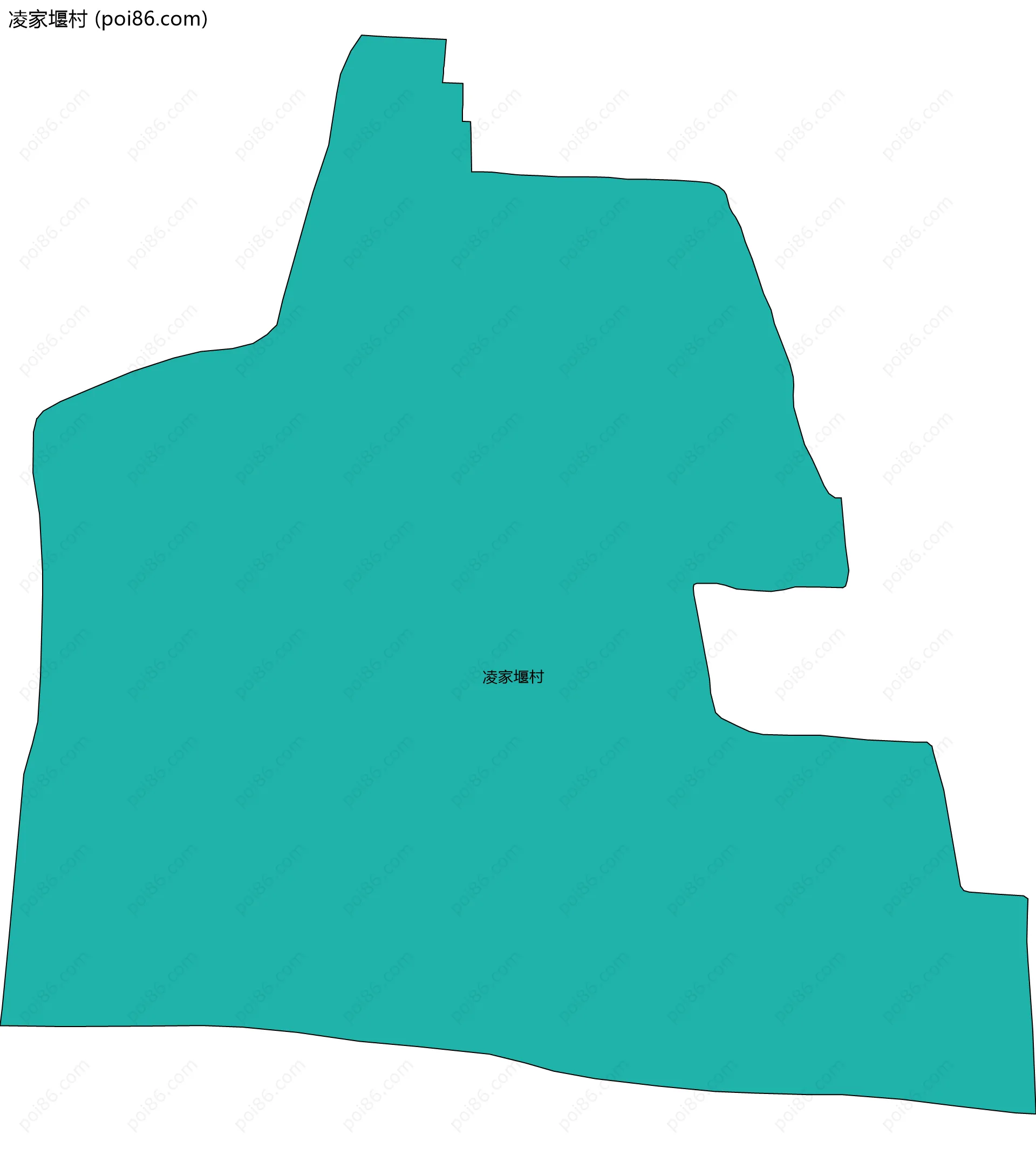 凌家堰村边界地图