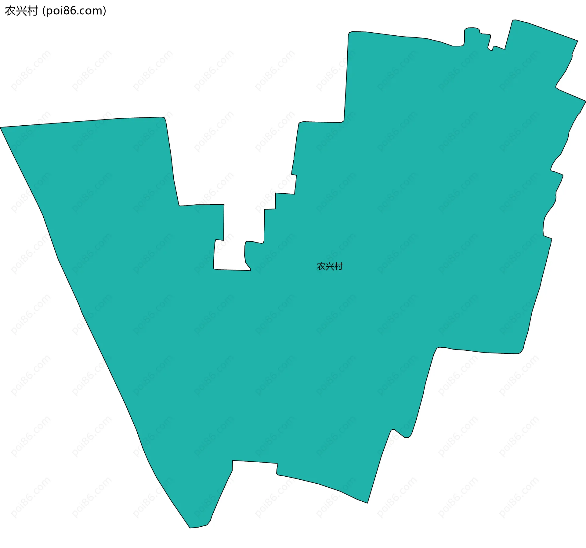 农兴村边界地图