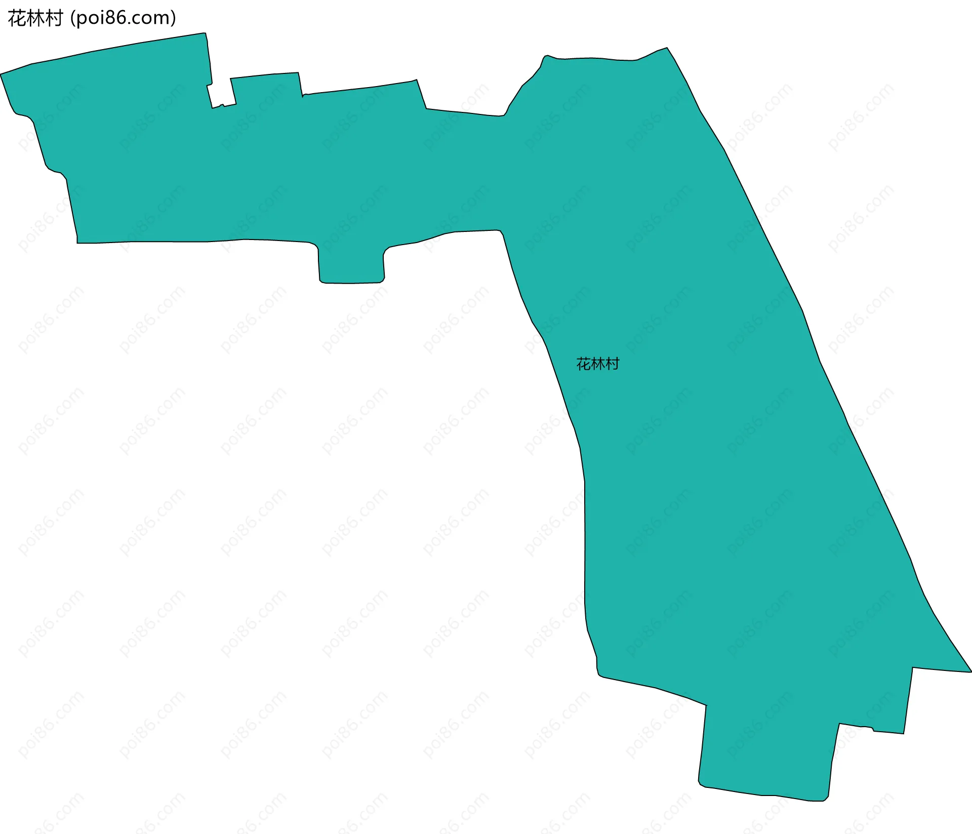 花林村边界地图