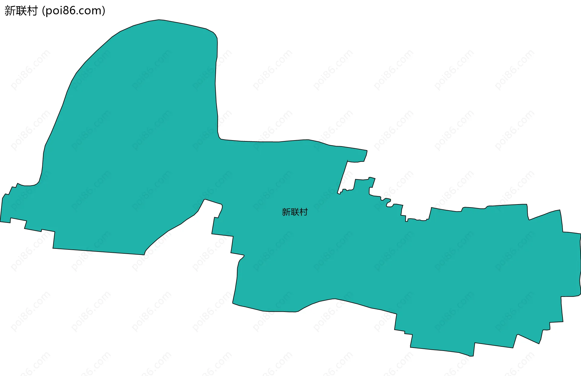 新联村边界地图
