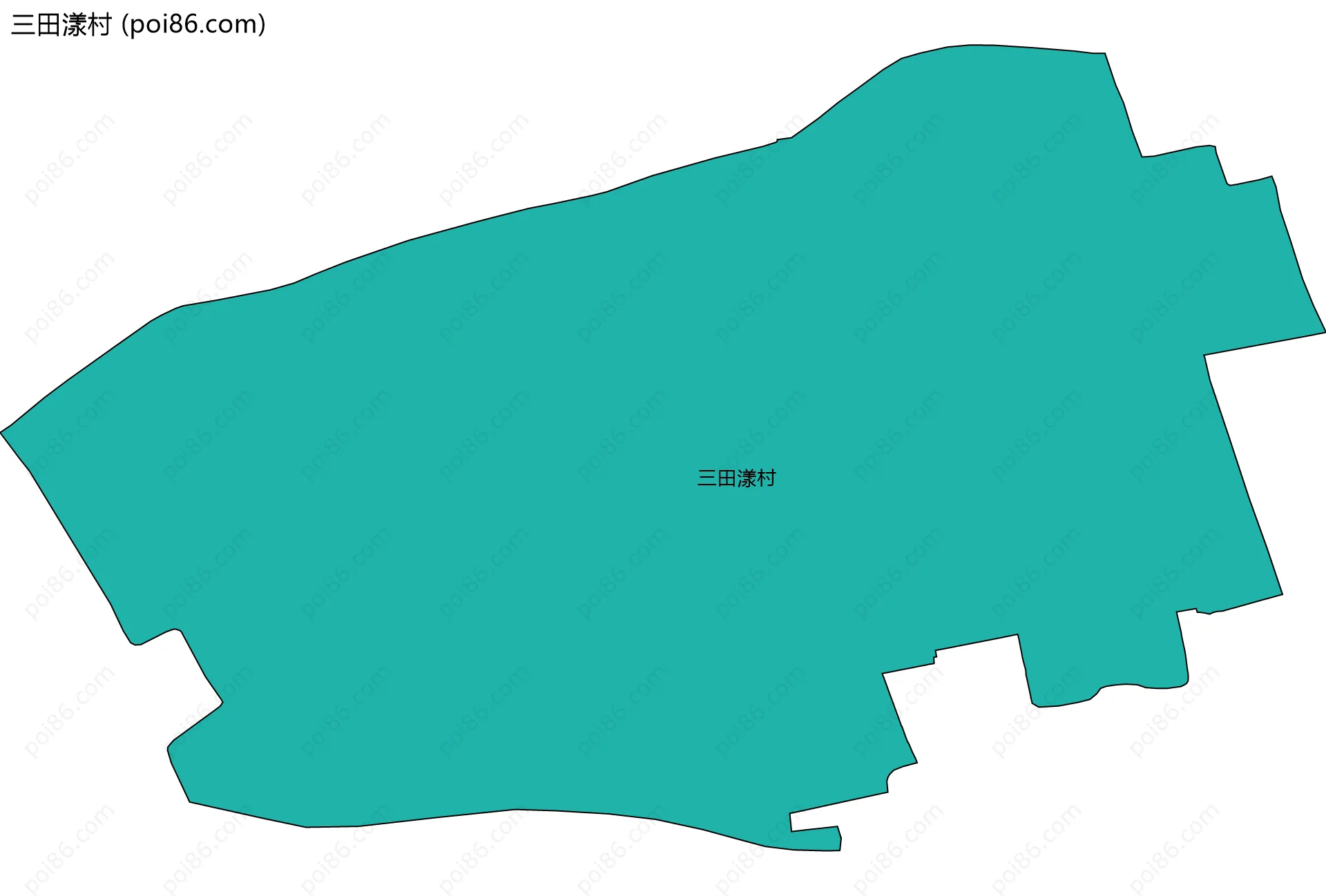 三田漾村边界地图