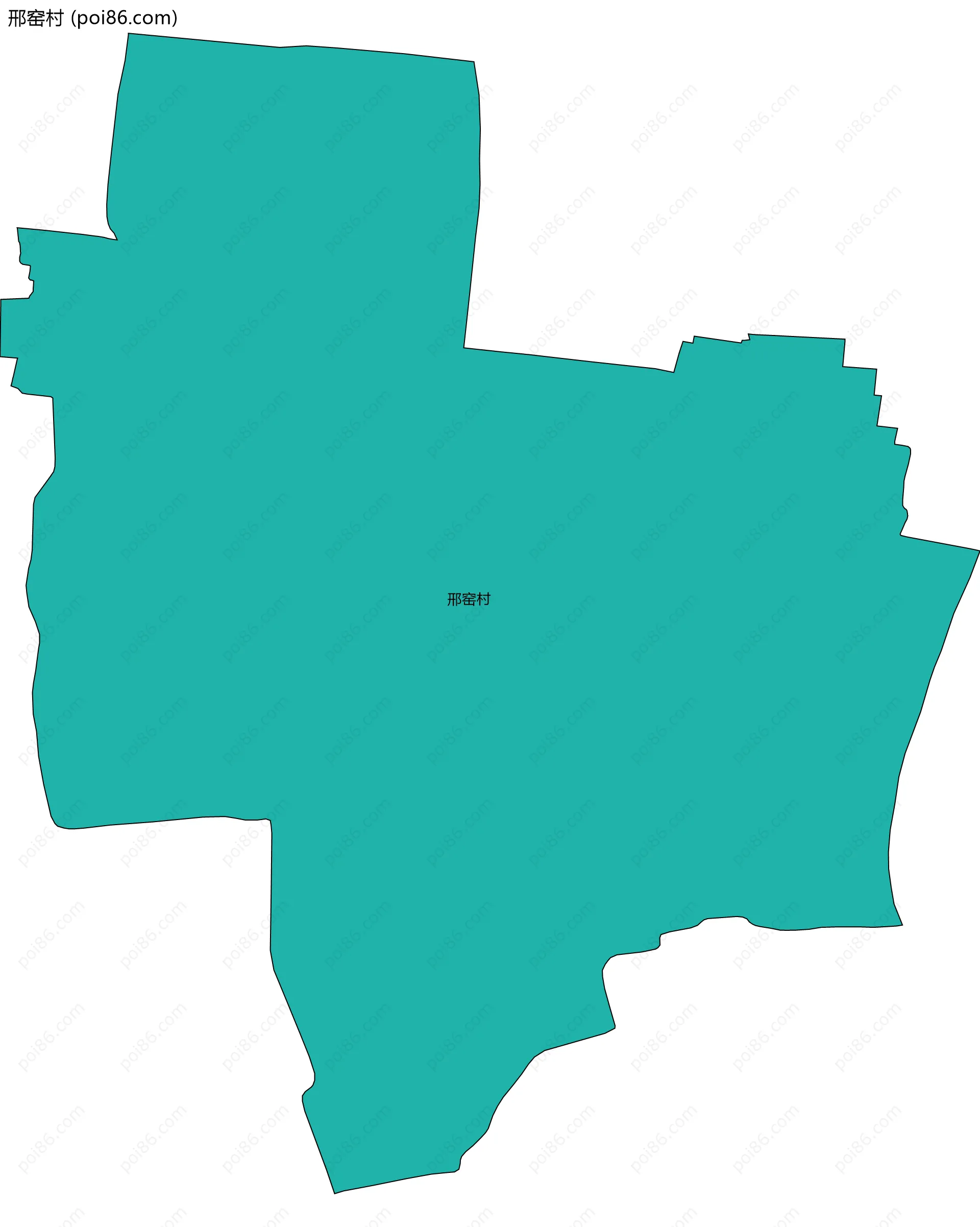 邢窑村边界地图