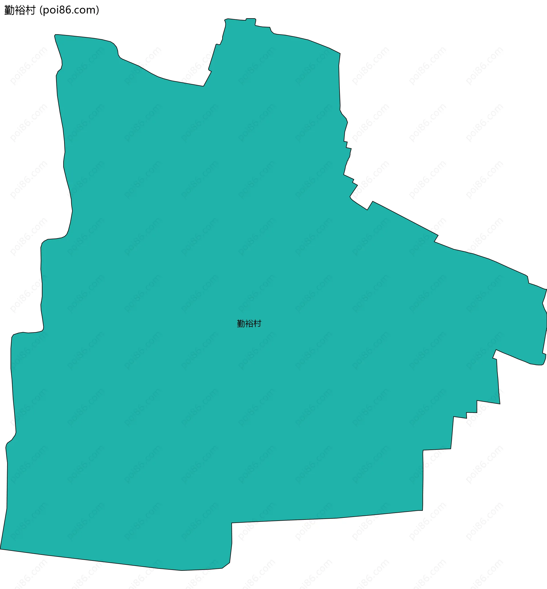 勤裕村边界地图