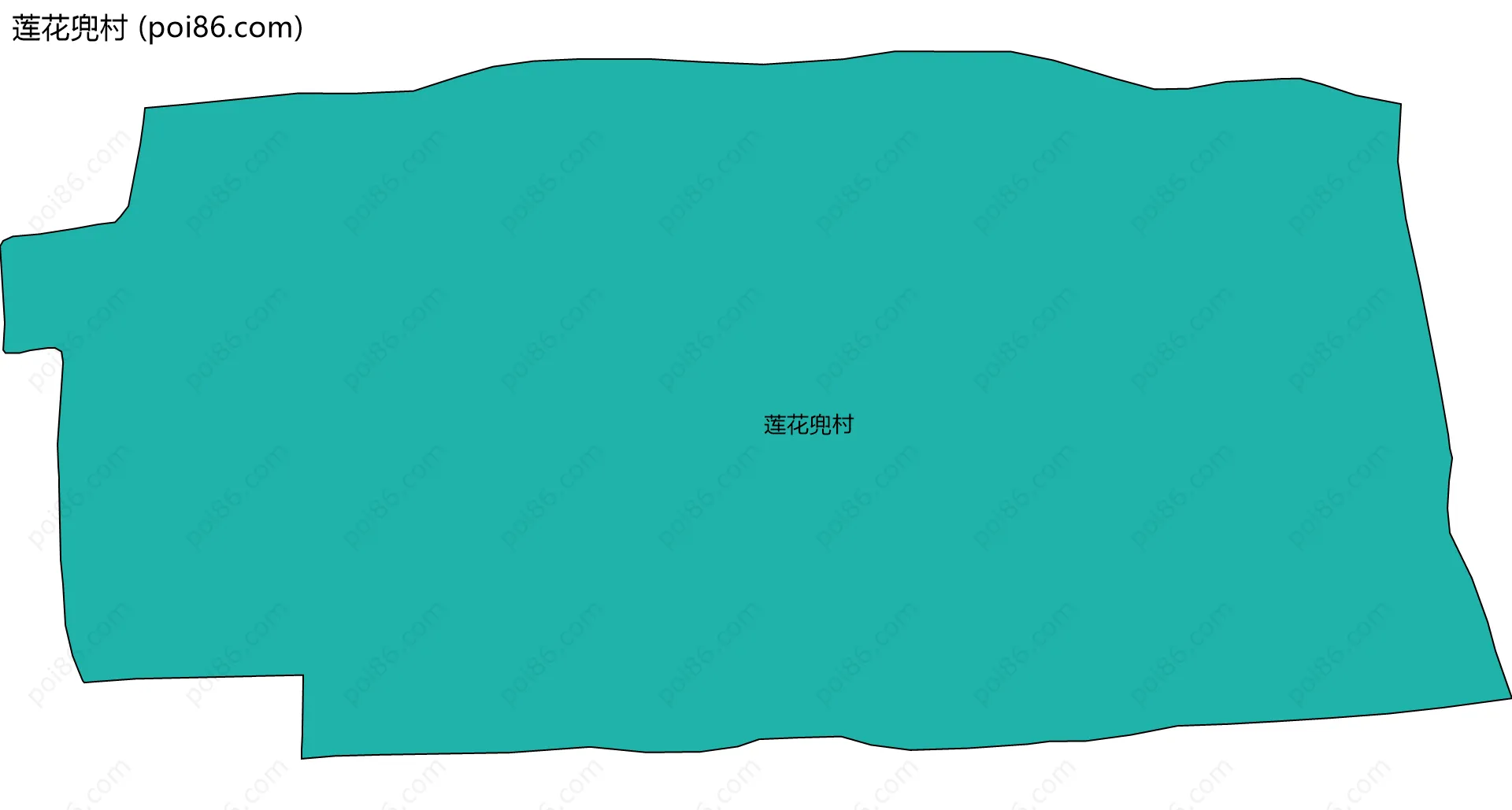 莲花兜村边界地图