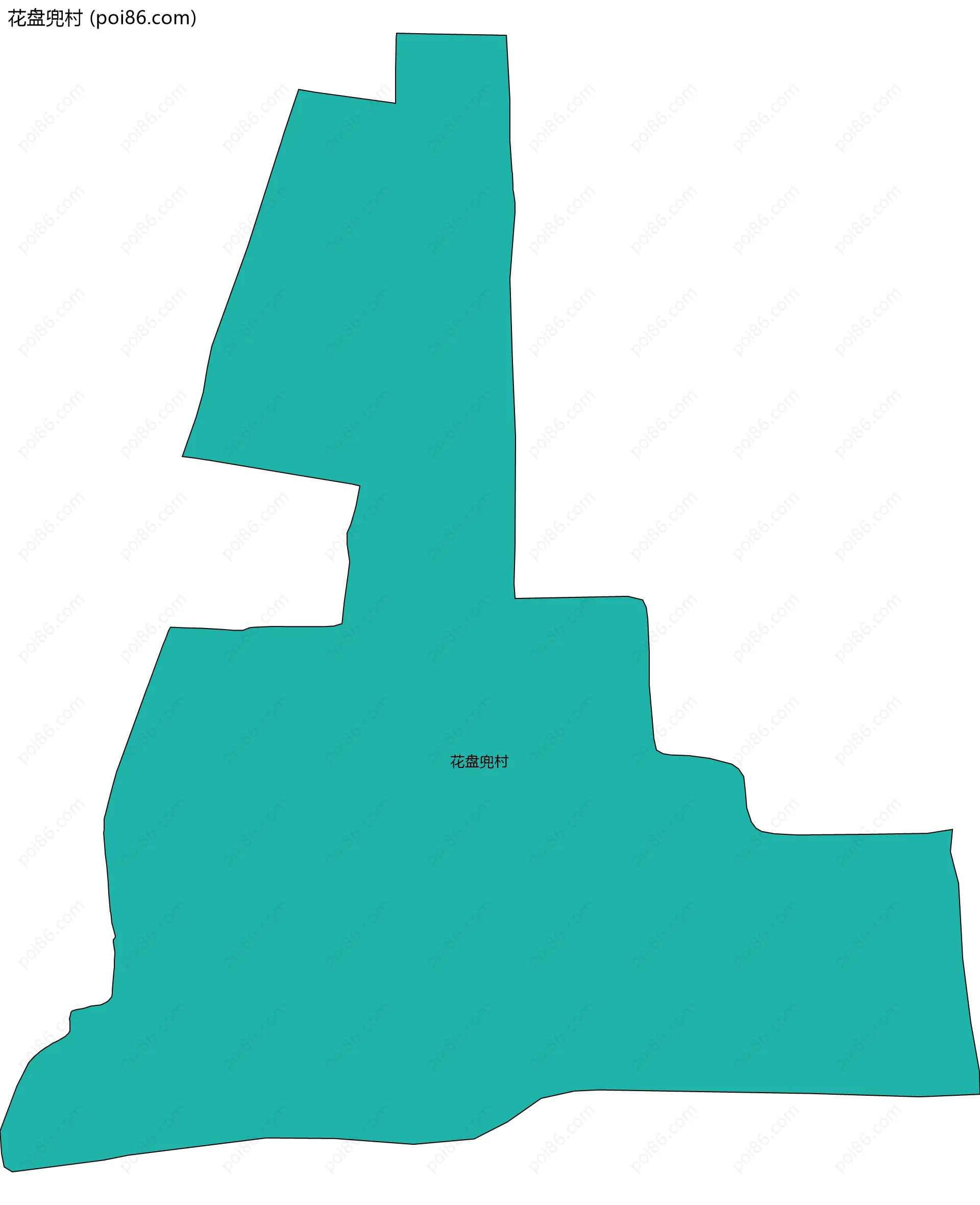 花盘兜村边界地图