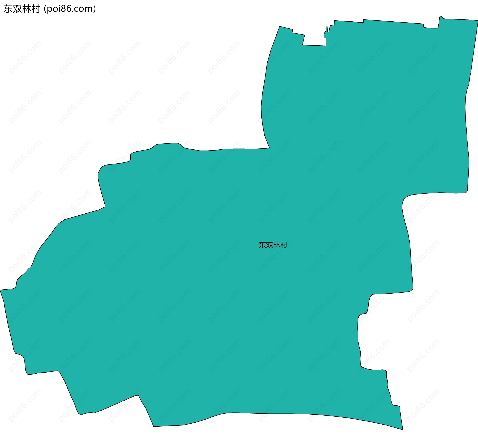 东双林村边界地图