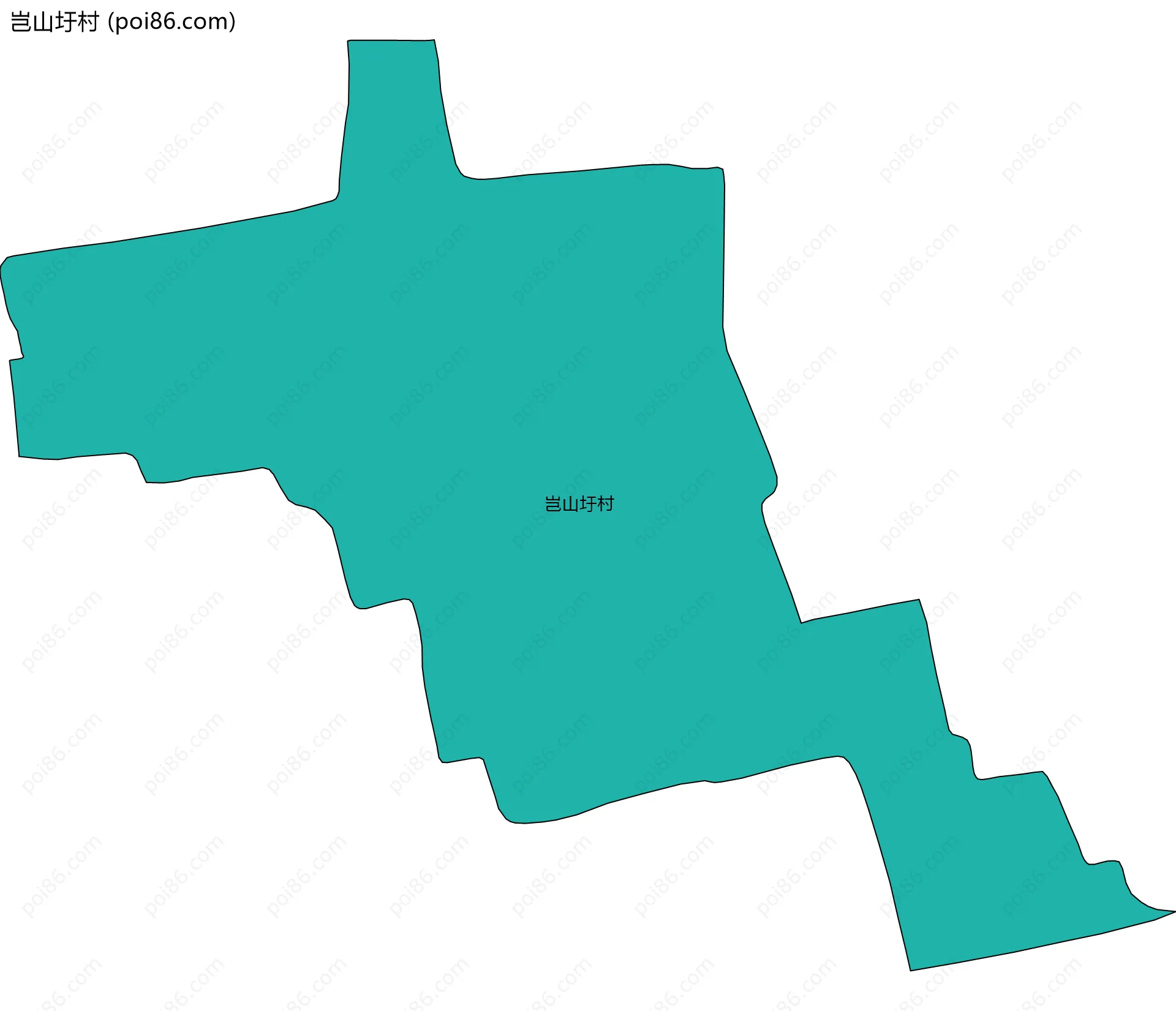 岂山圩村边界地图