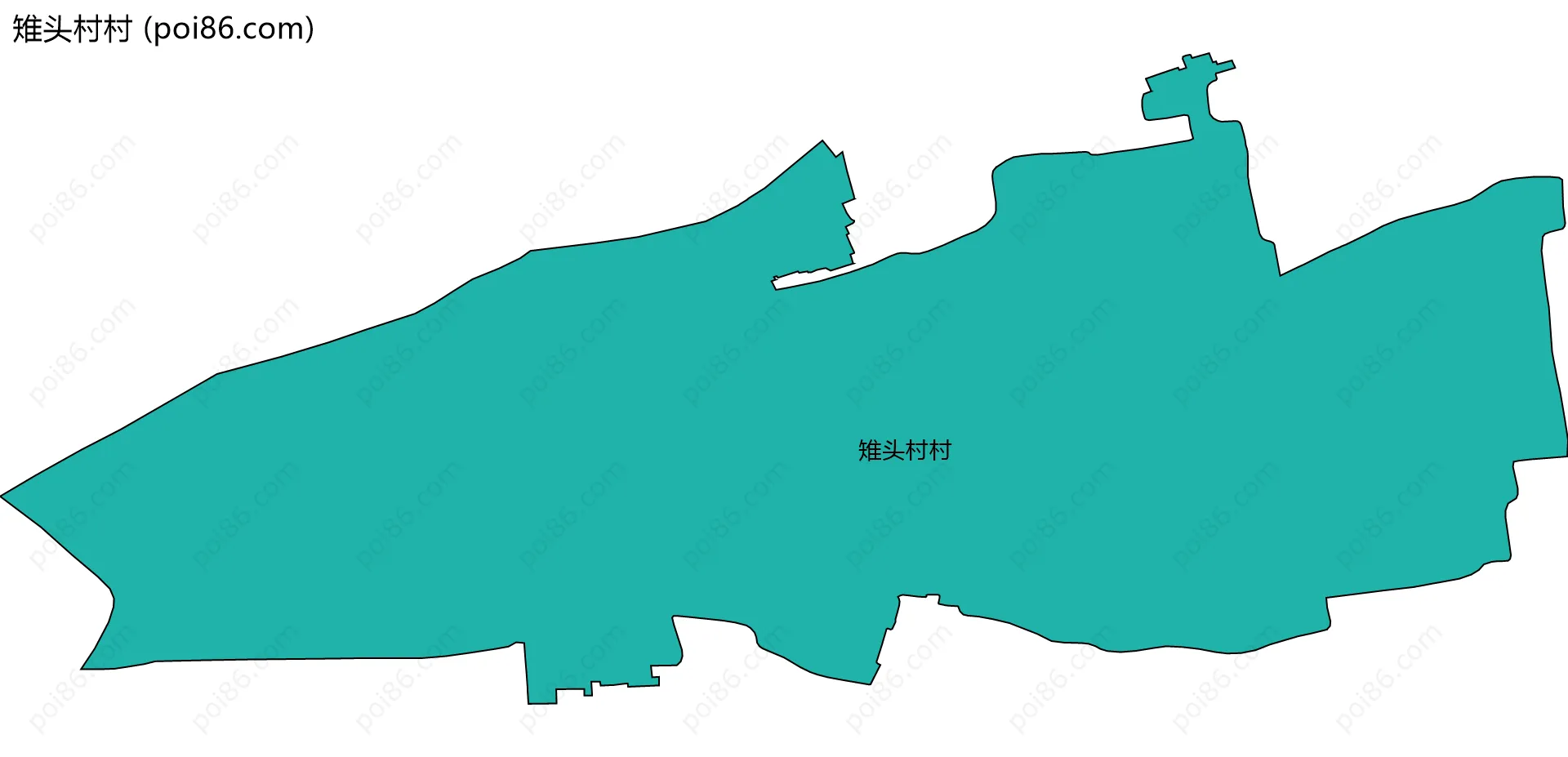 雉头村村边界地图