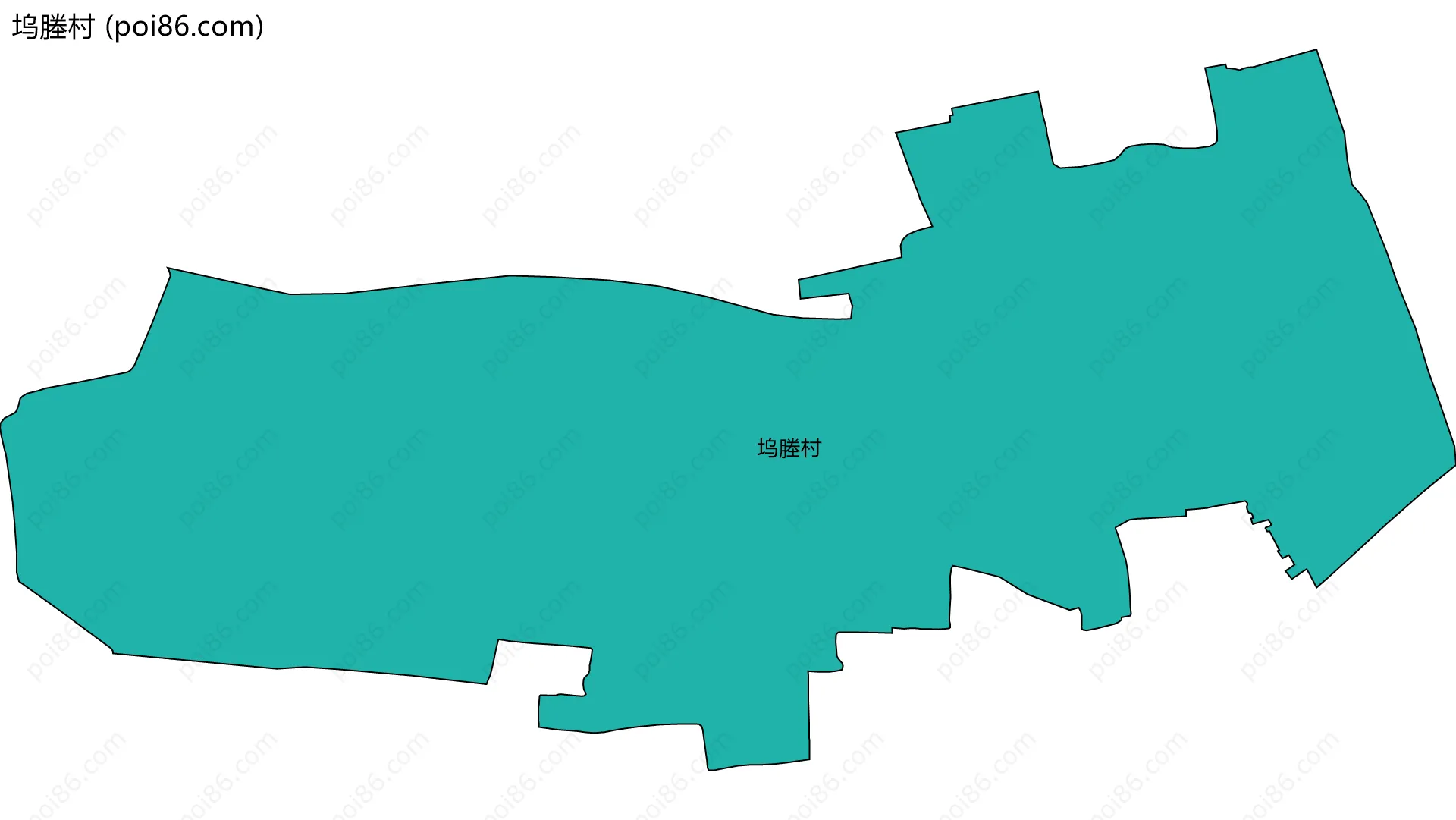 坞塍村边界地图