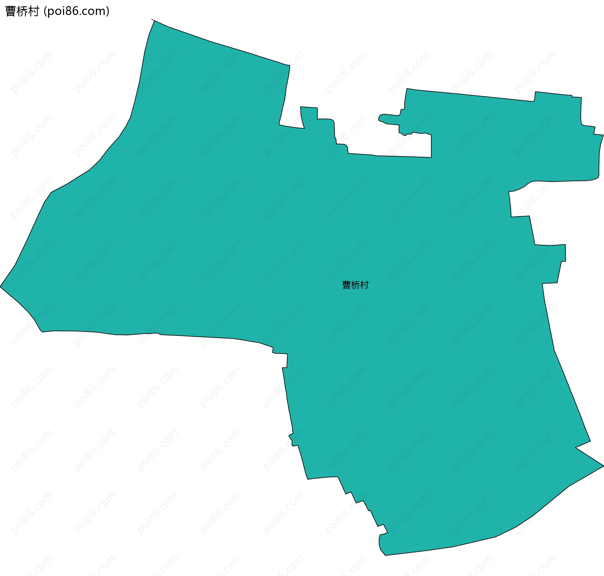 曹桥村边界地图
