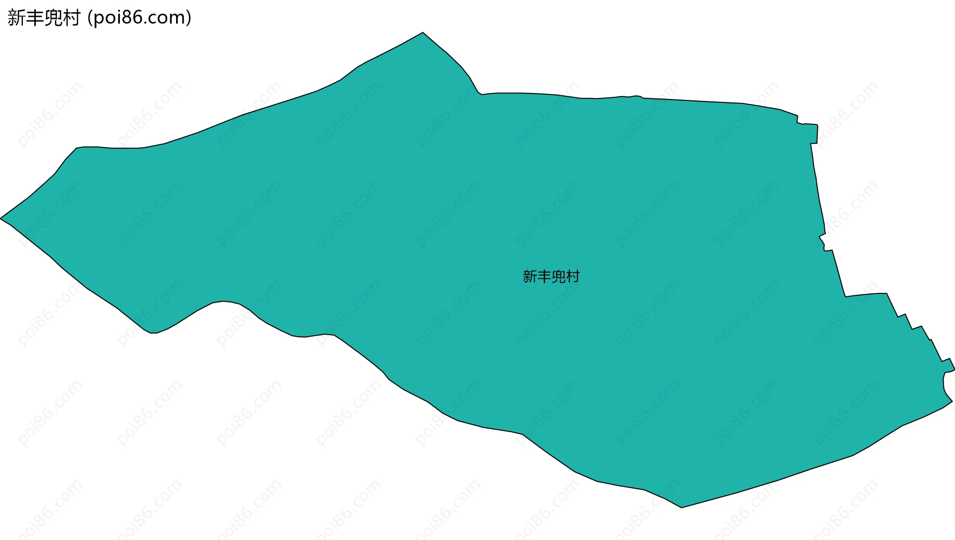 新丰兜村边界地图