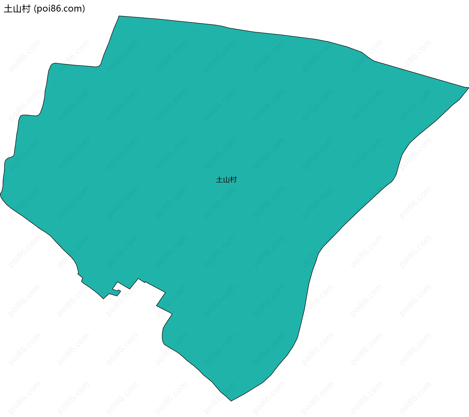 土山村边界地图