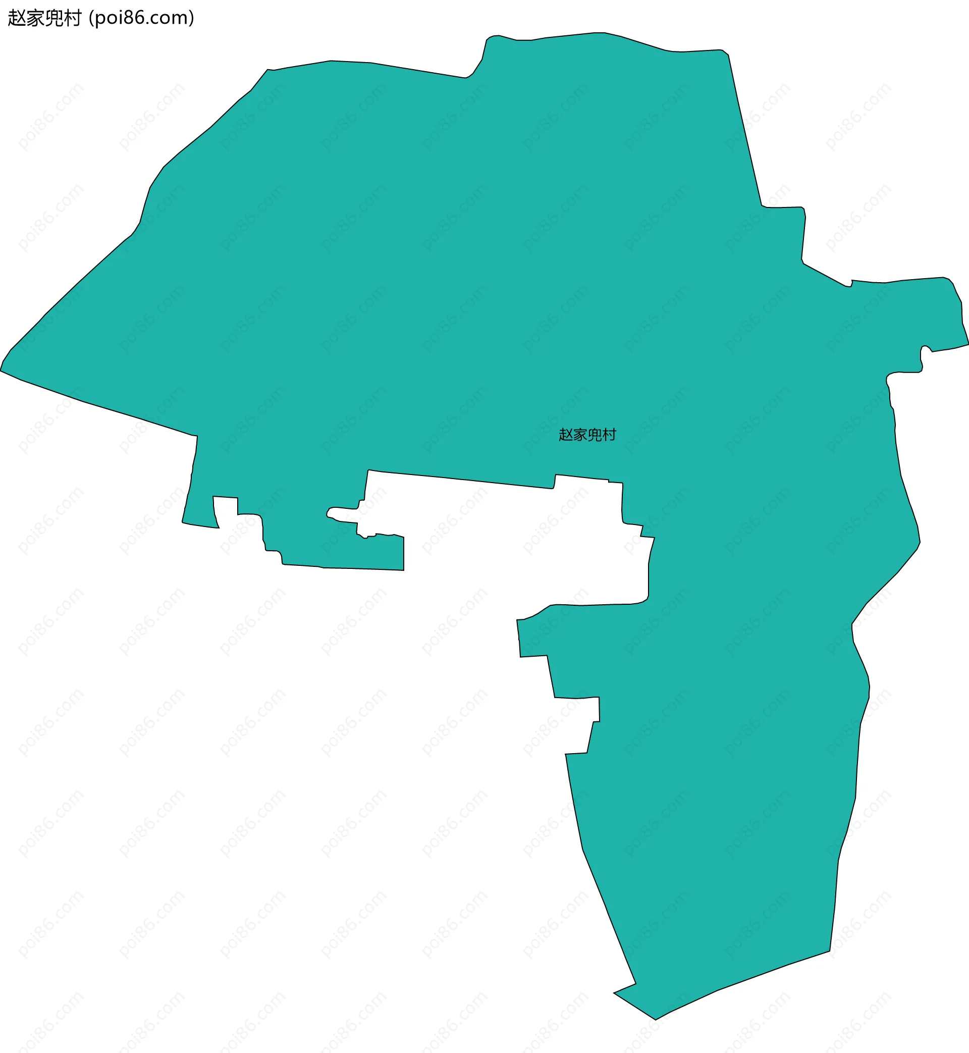 赵家兜村边界地图