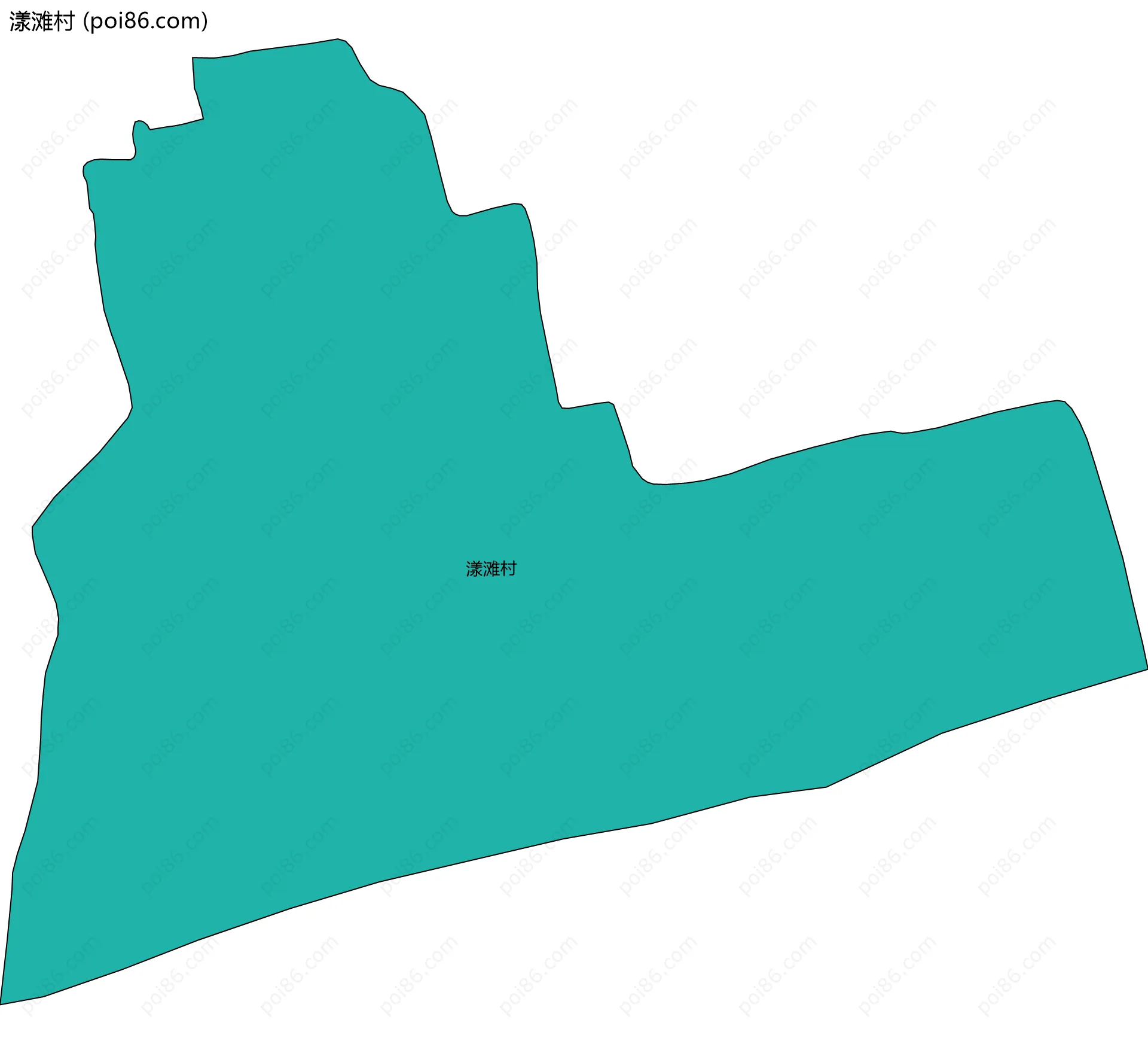 漾滩村边界地图