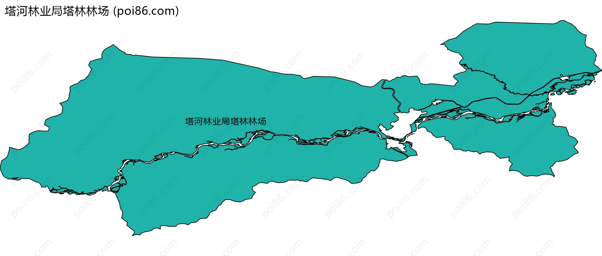 塔河林业局塔林林场边界地图
