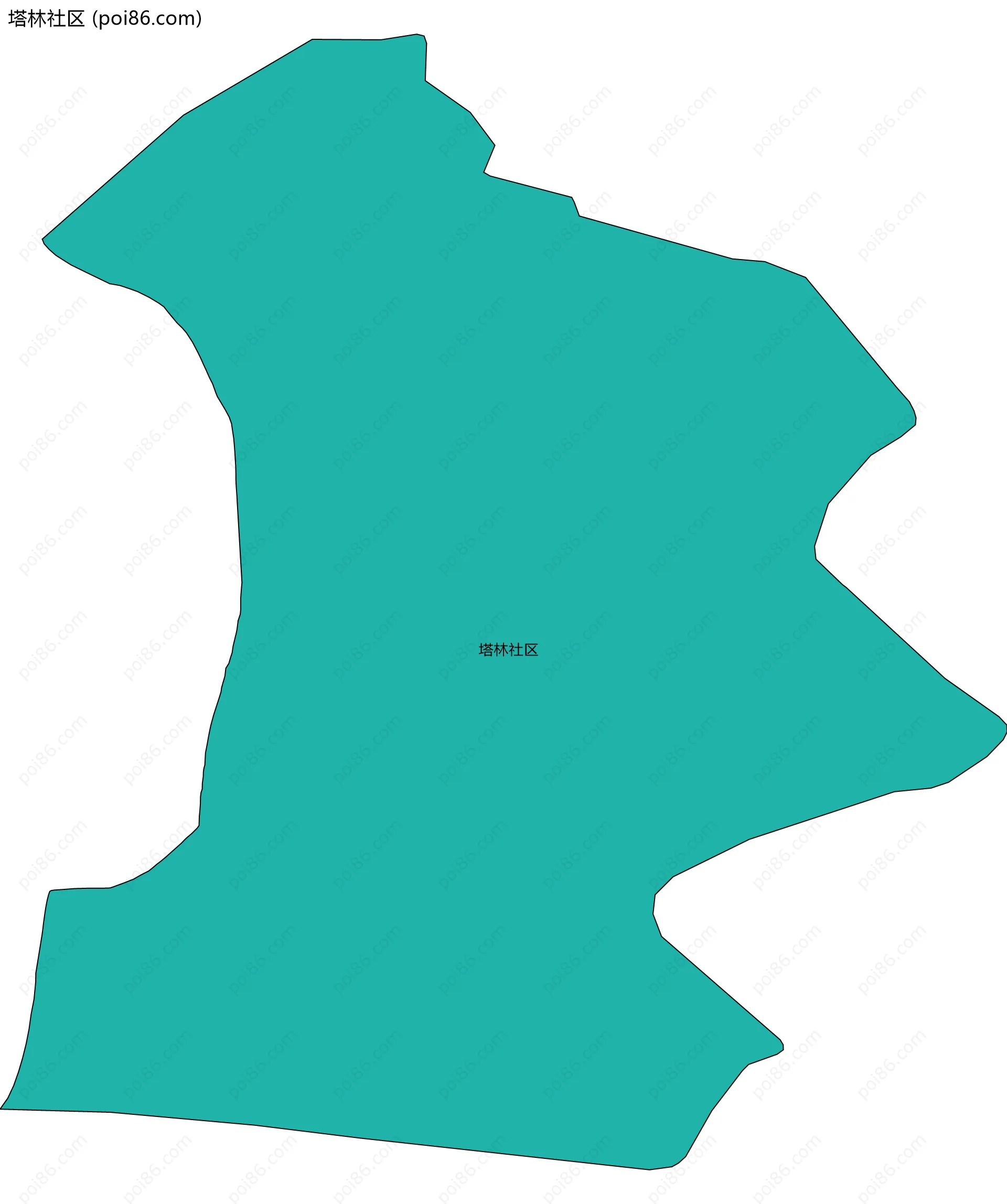 塔林社区边界地图