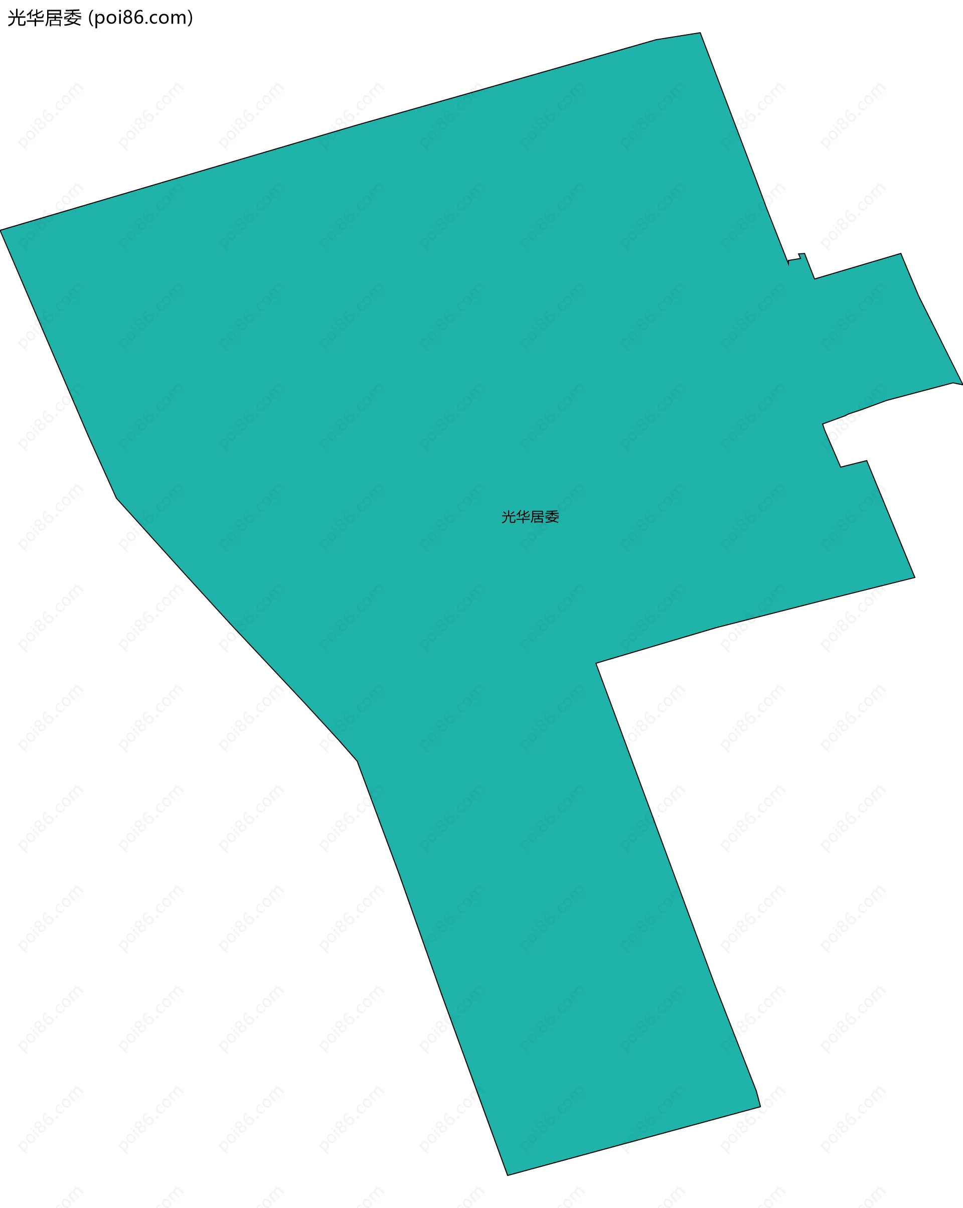 光华居委边界地图