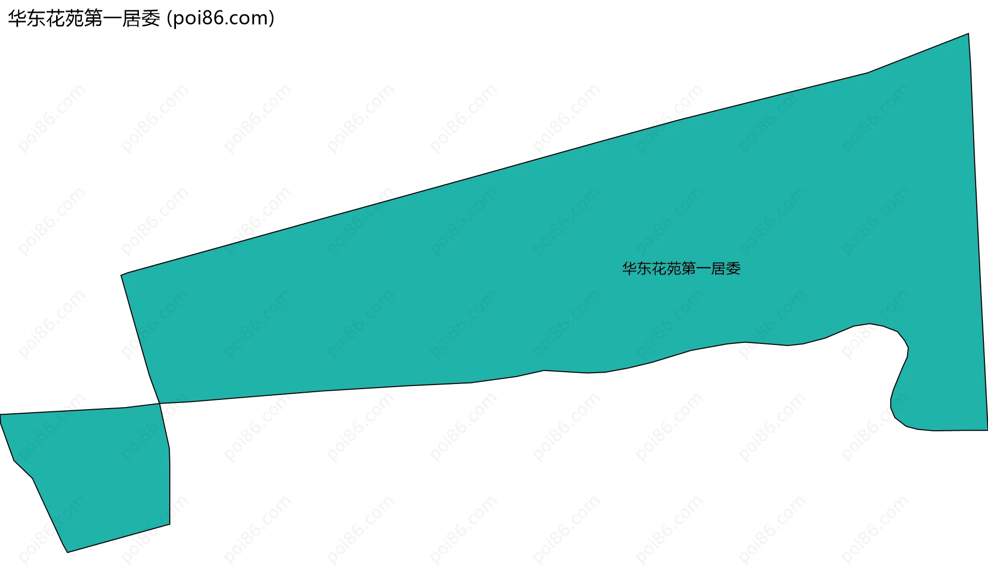 华东花苑第一居委边界地图