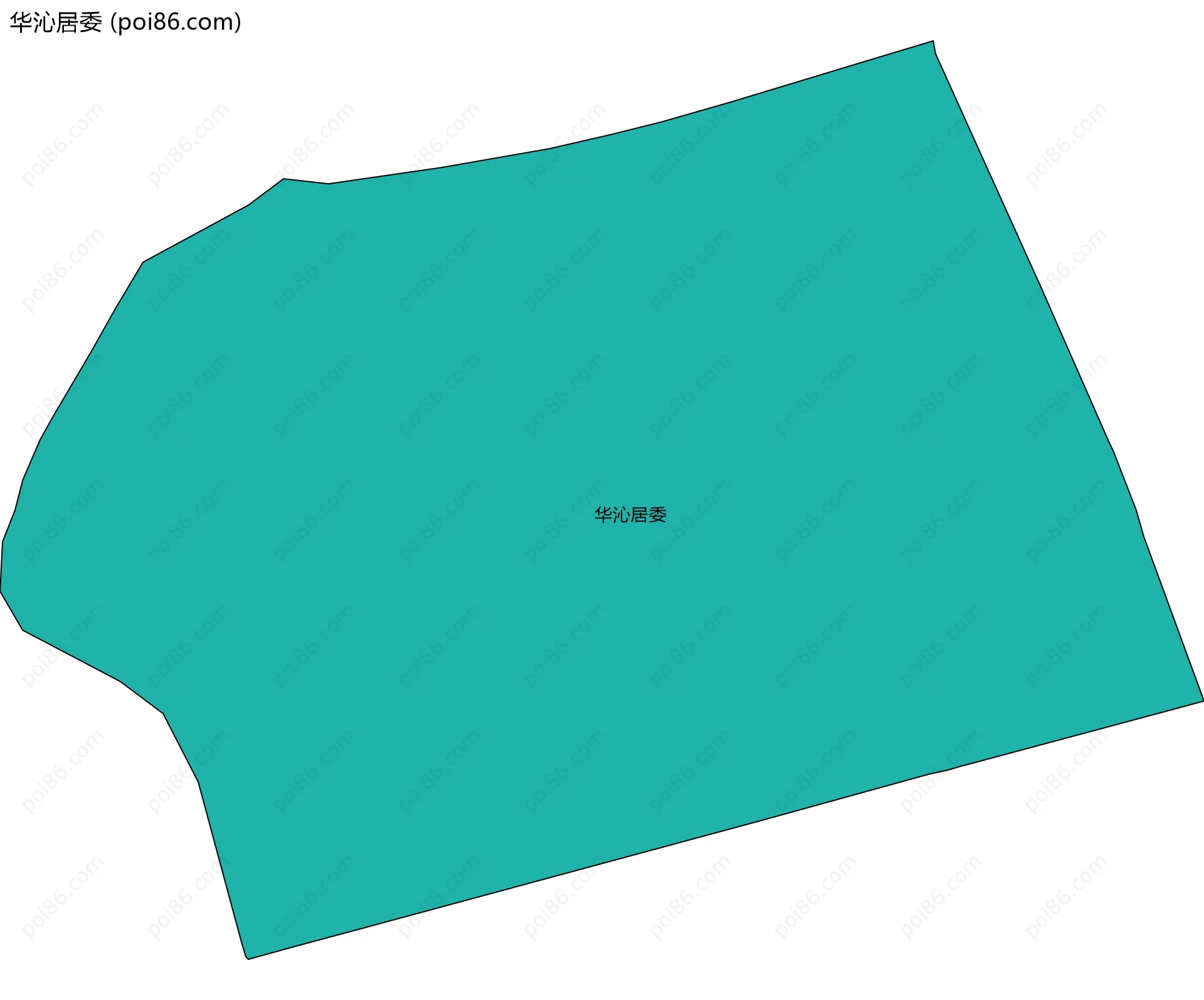 华沁居委边界地图