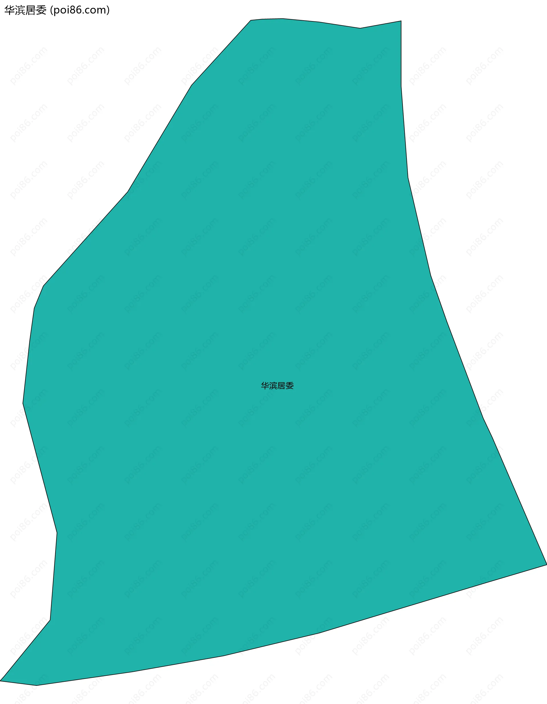 华滨居委边界地图