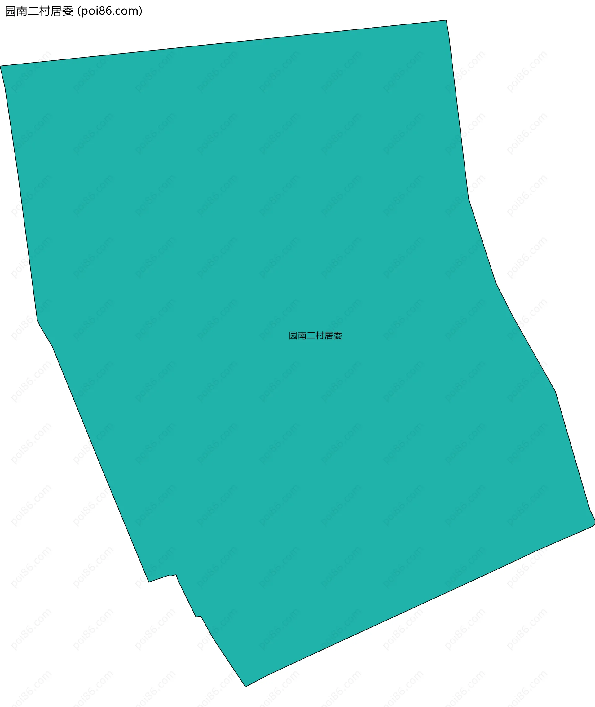 园南二村居委边界地图