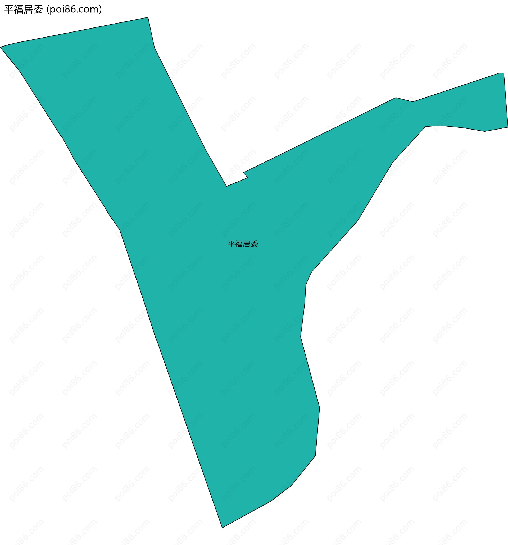 平福居委边界地图