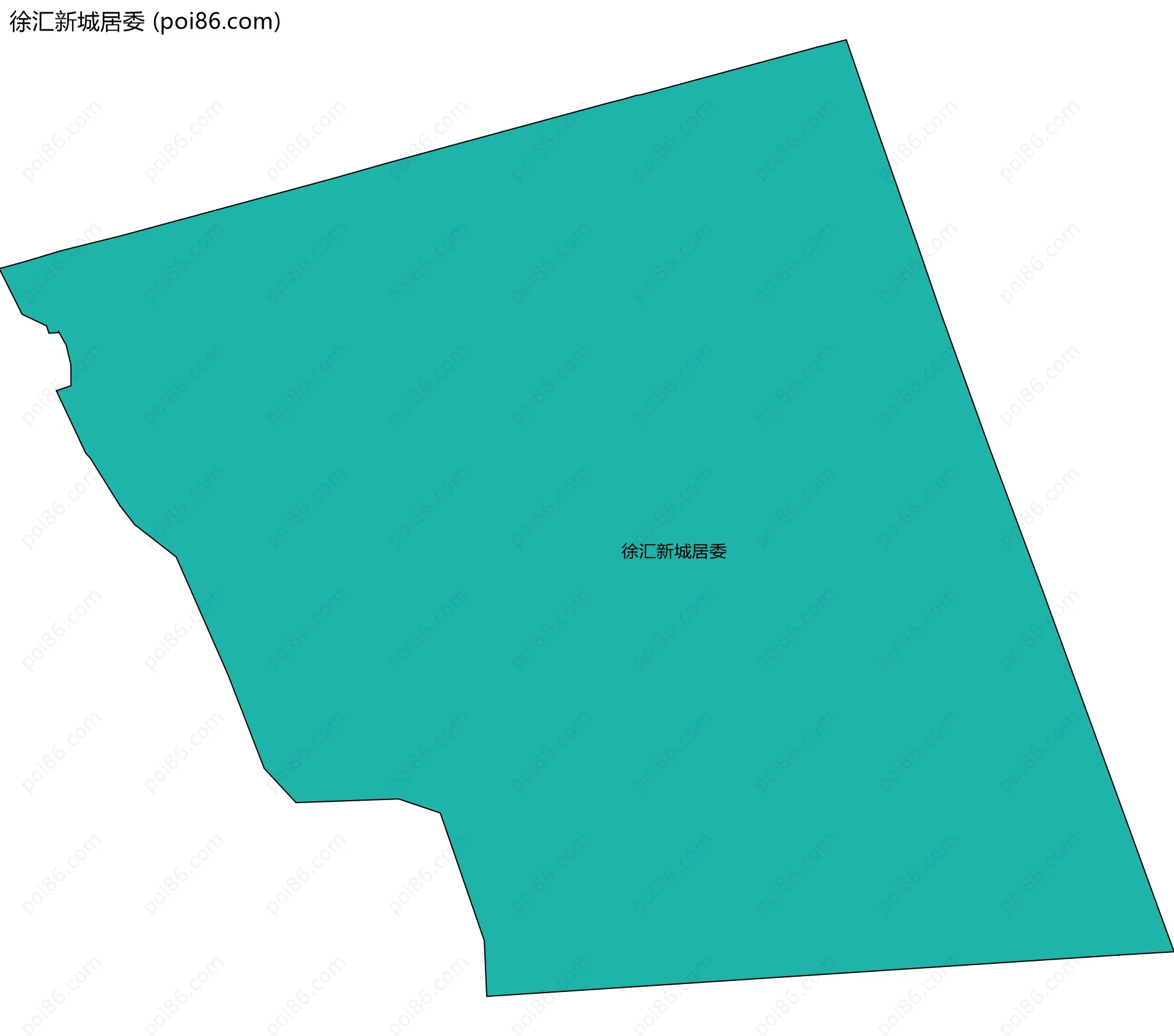 徐汇新城居委边界地图