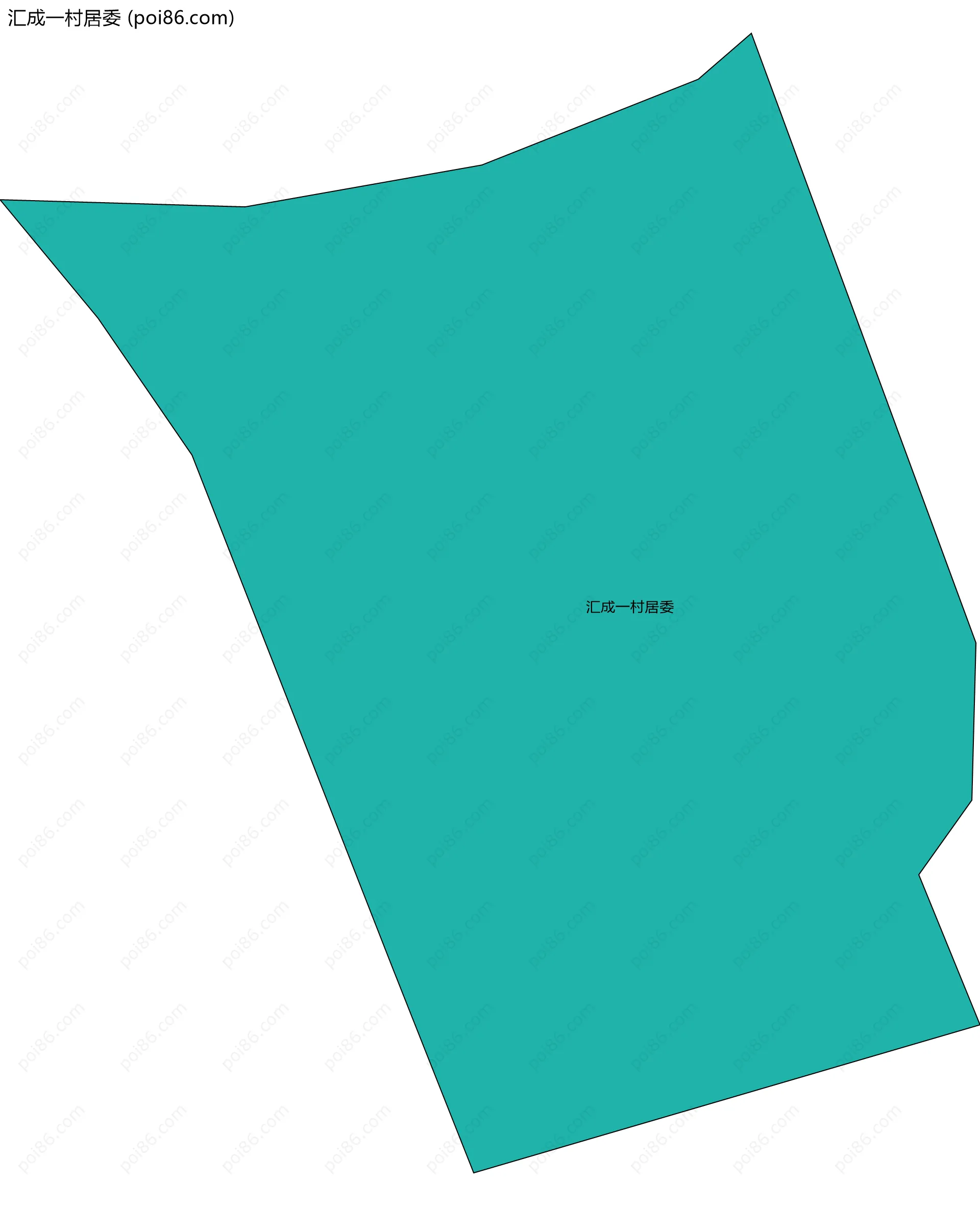 汇成一村居委边界地图