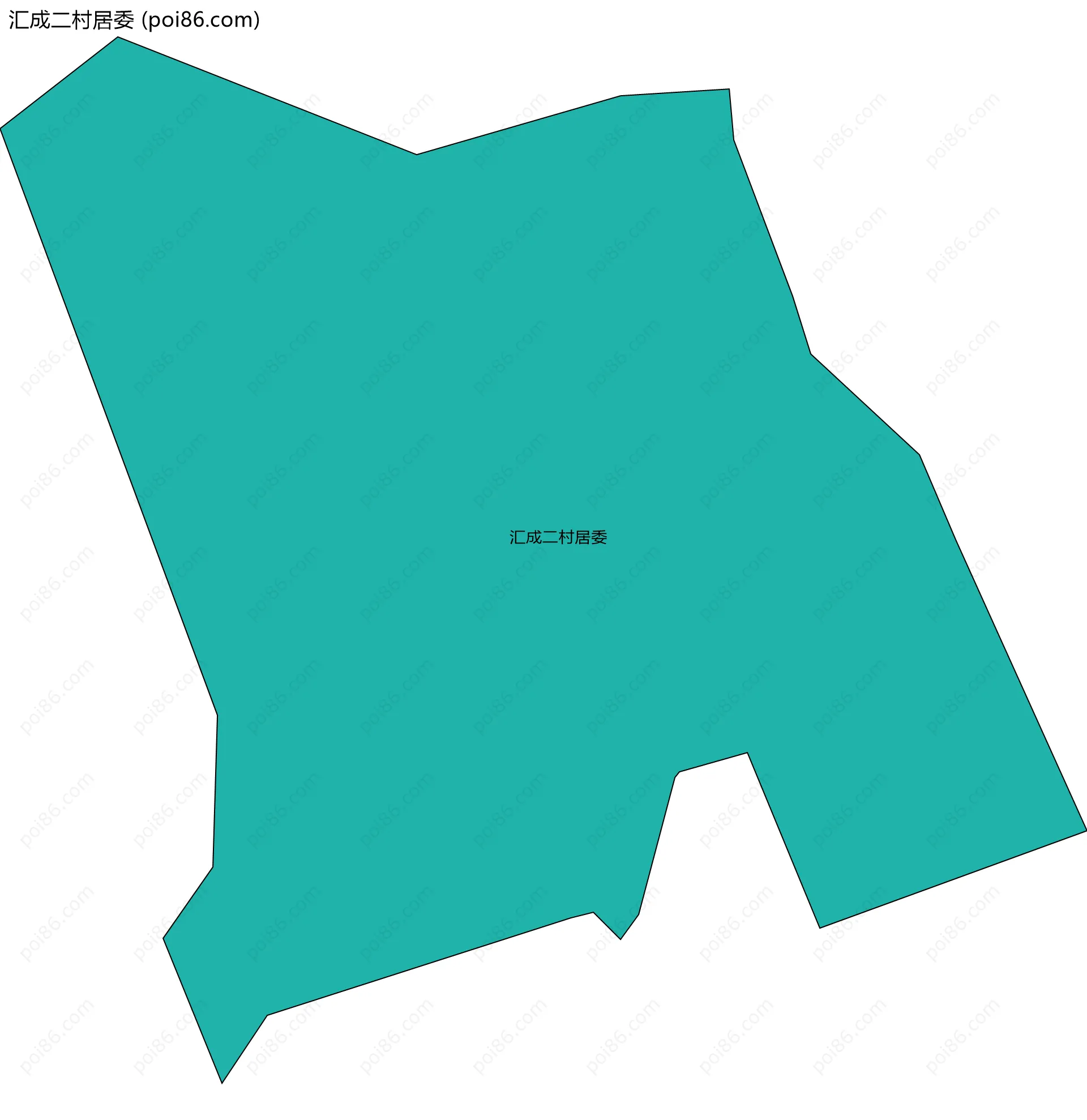 汇成二村居委边界地图