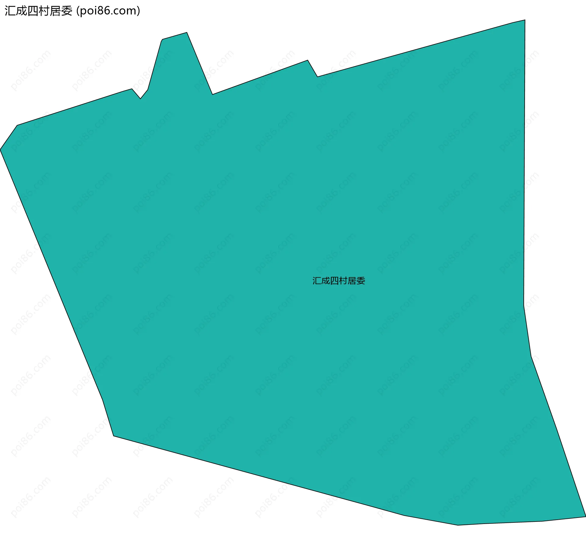汇成四村居委边界地图