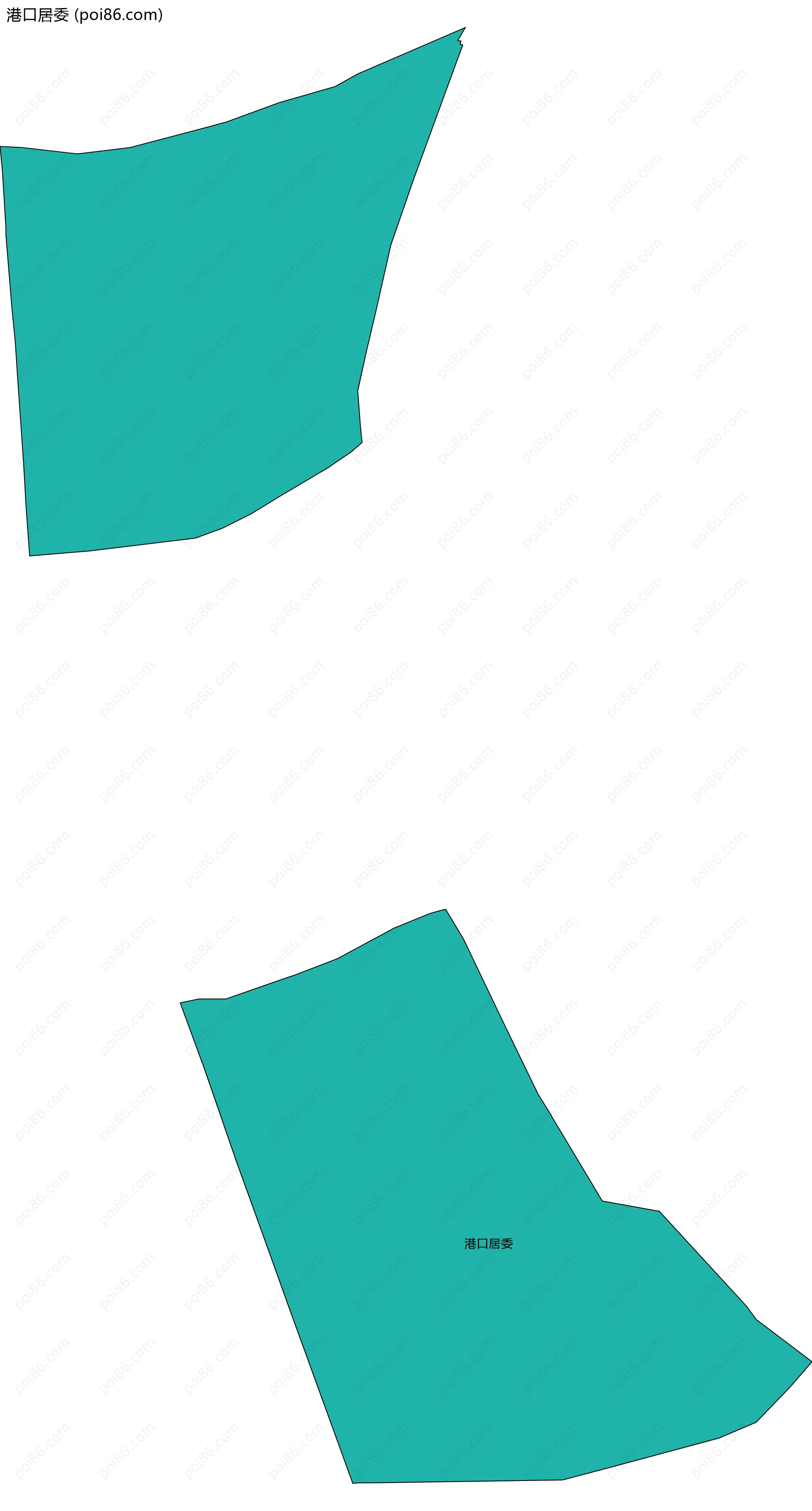 港口居委边界地图