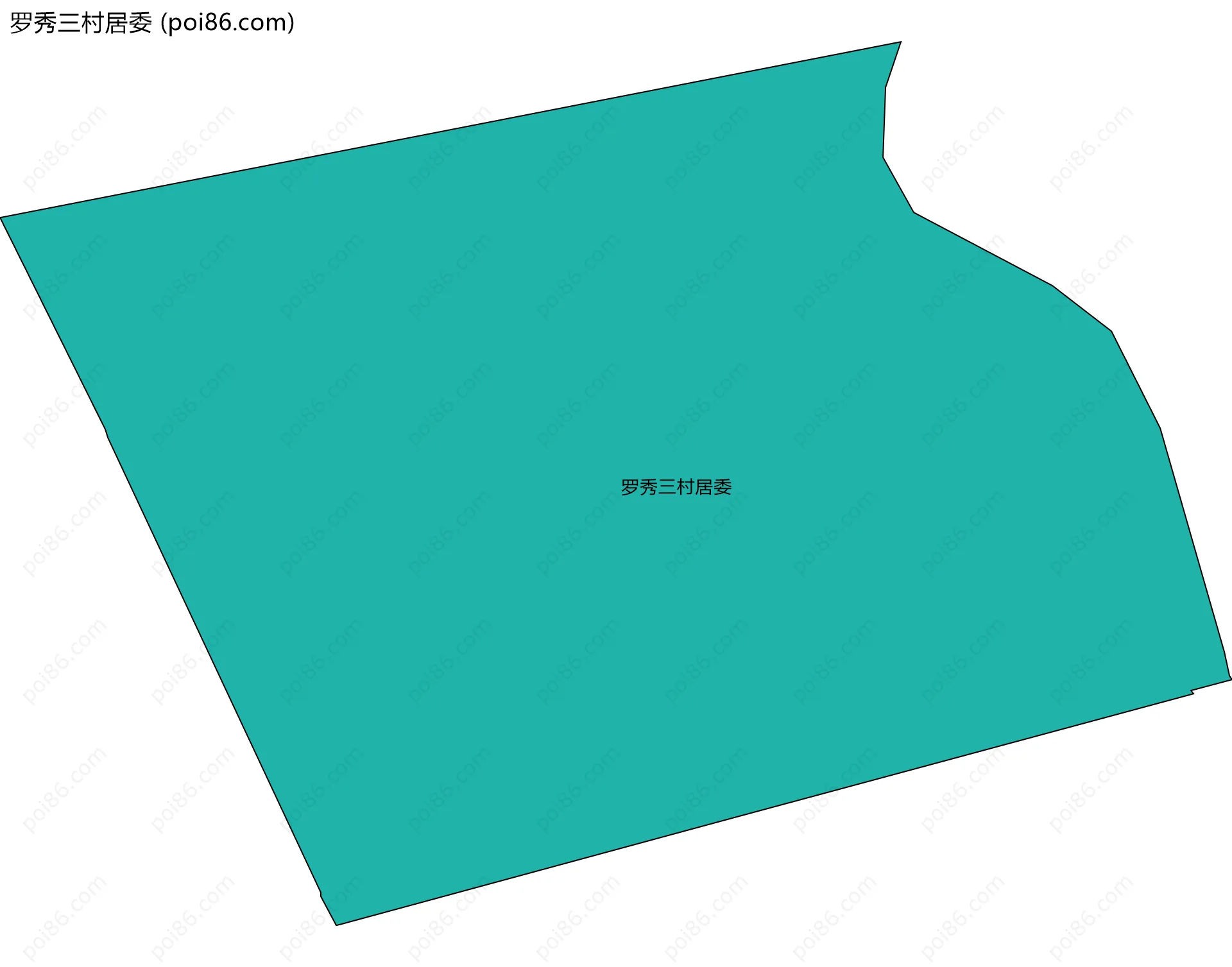 罗秀三村居委边界地图