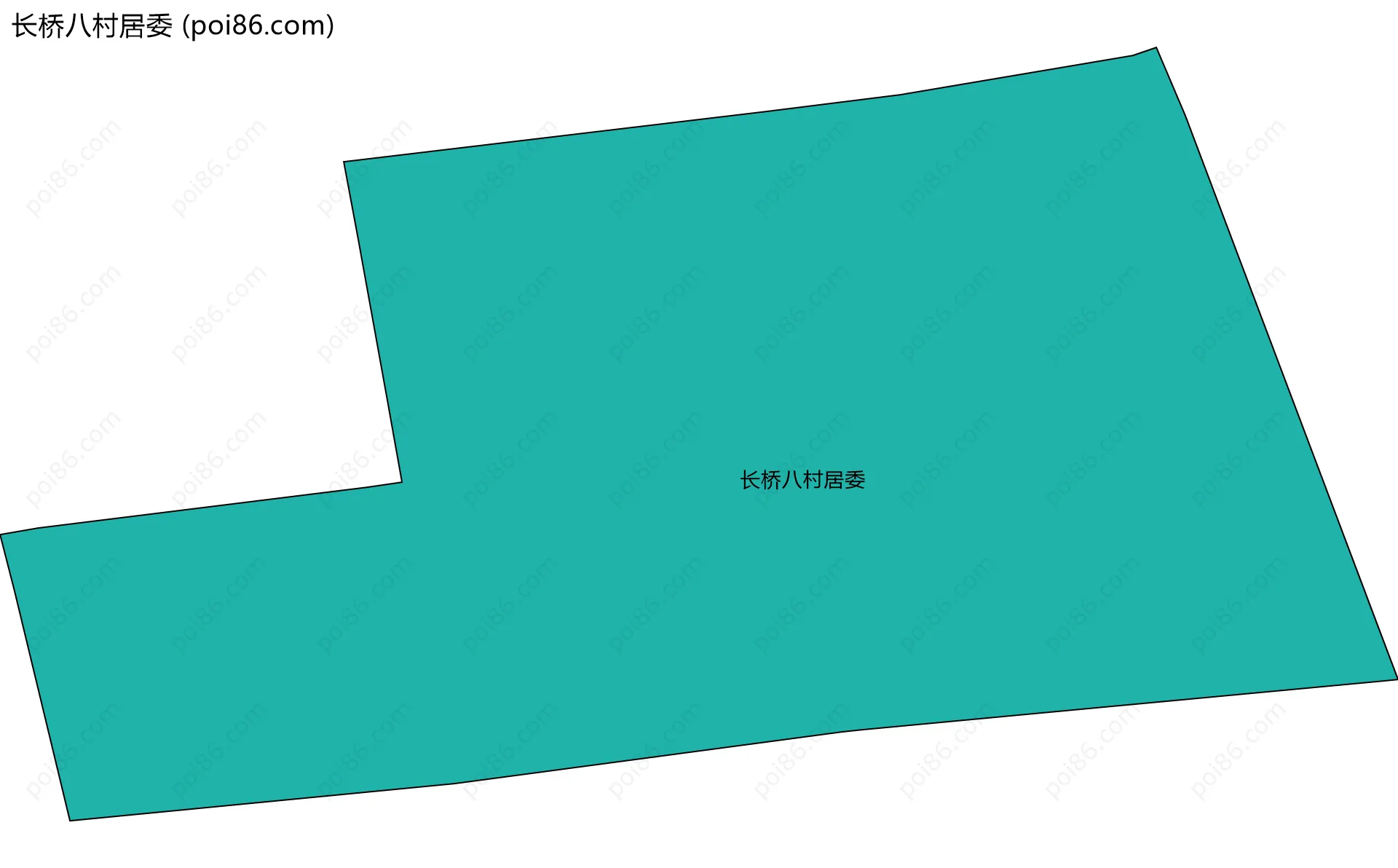 长桥八村居委边界地图