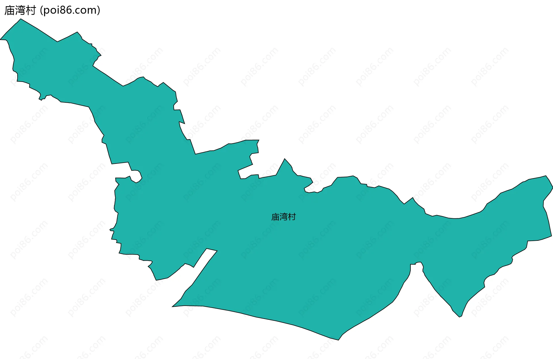 庙湾村边界地图