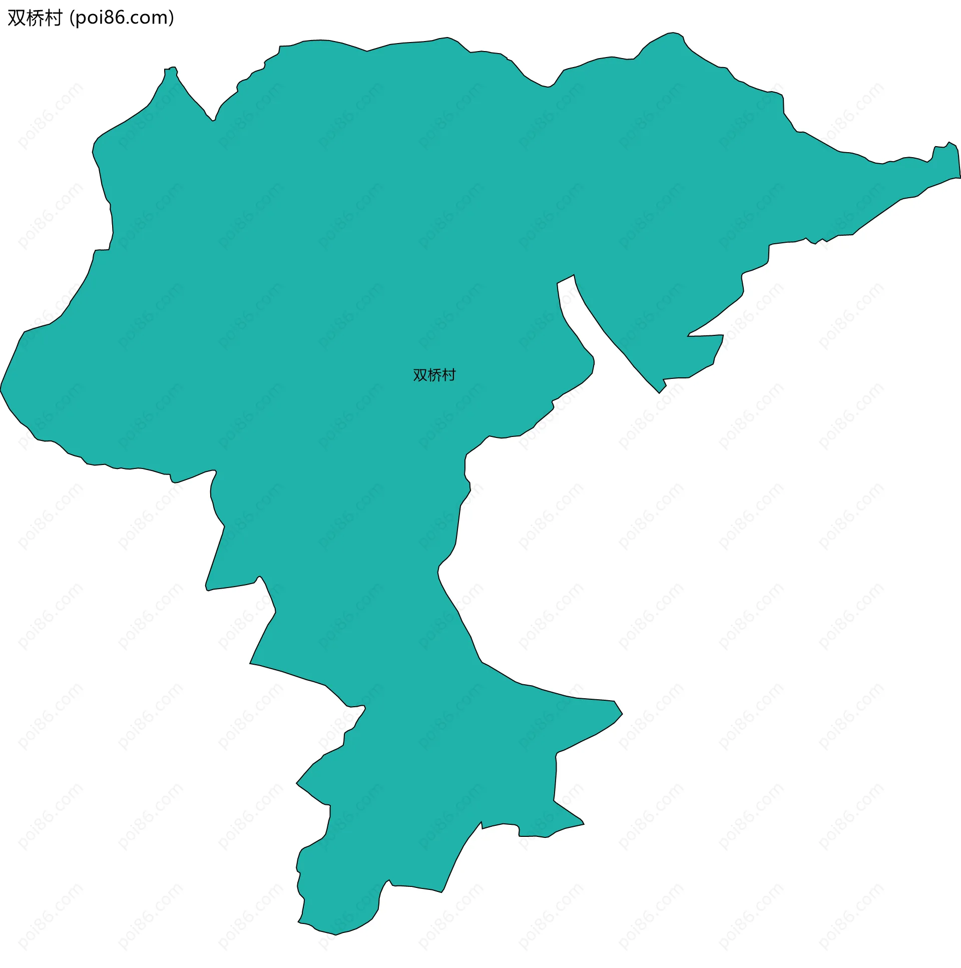 双桥村边界地图