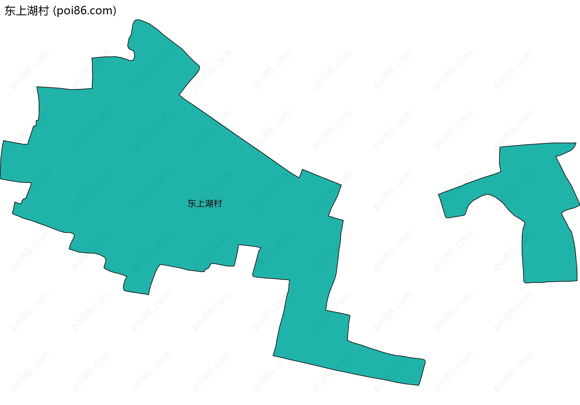东上湖村边界地图