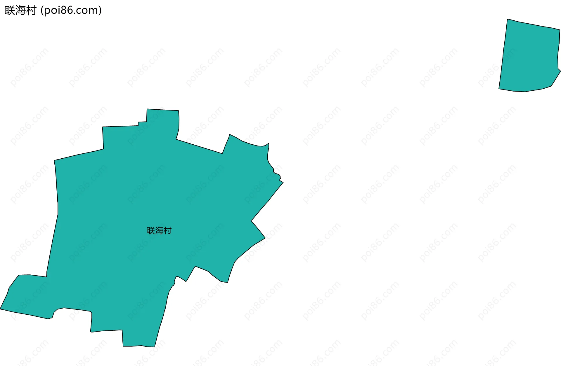 联海村边界地图