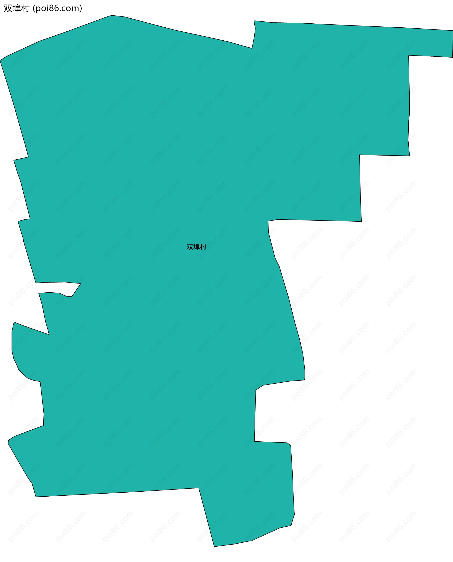 双埠村边界地图