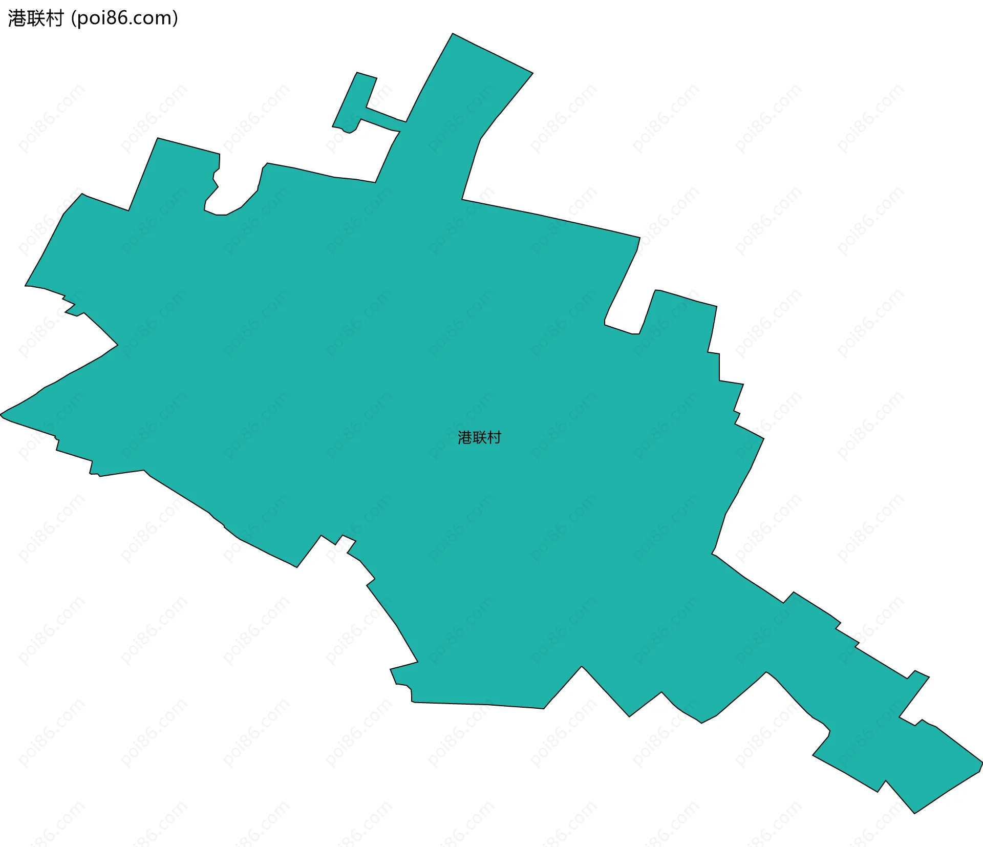 港联村边界地图