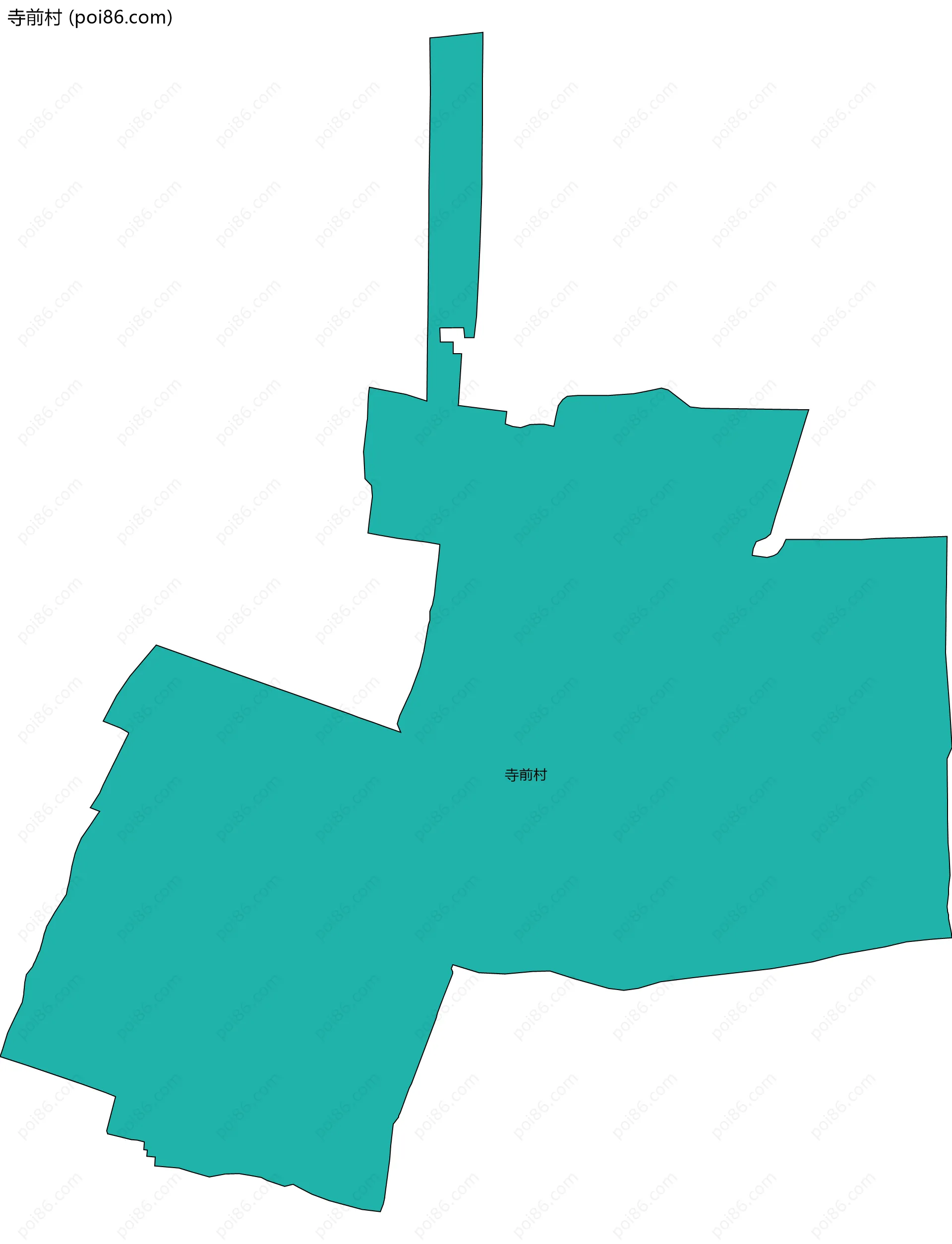 寺前村边界地图