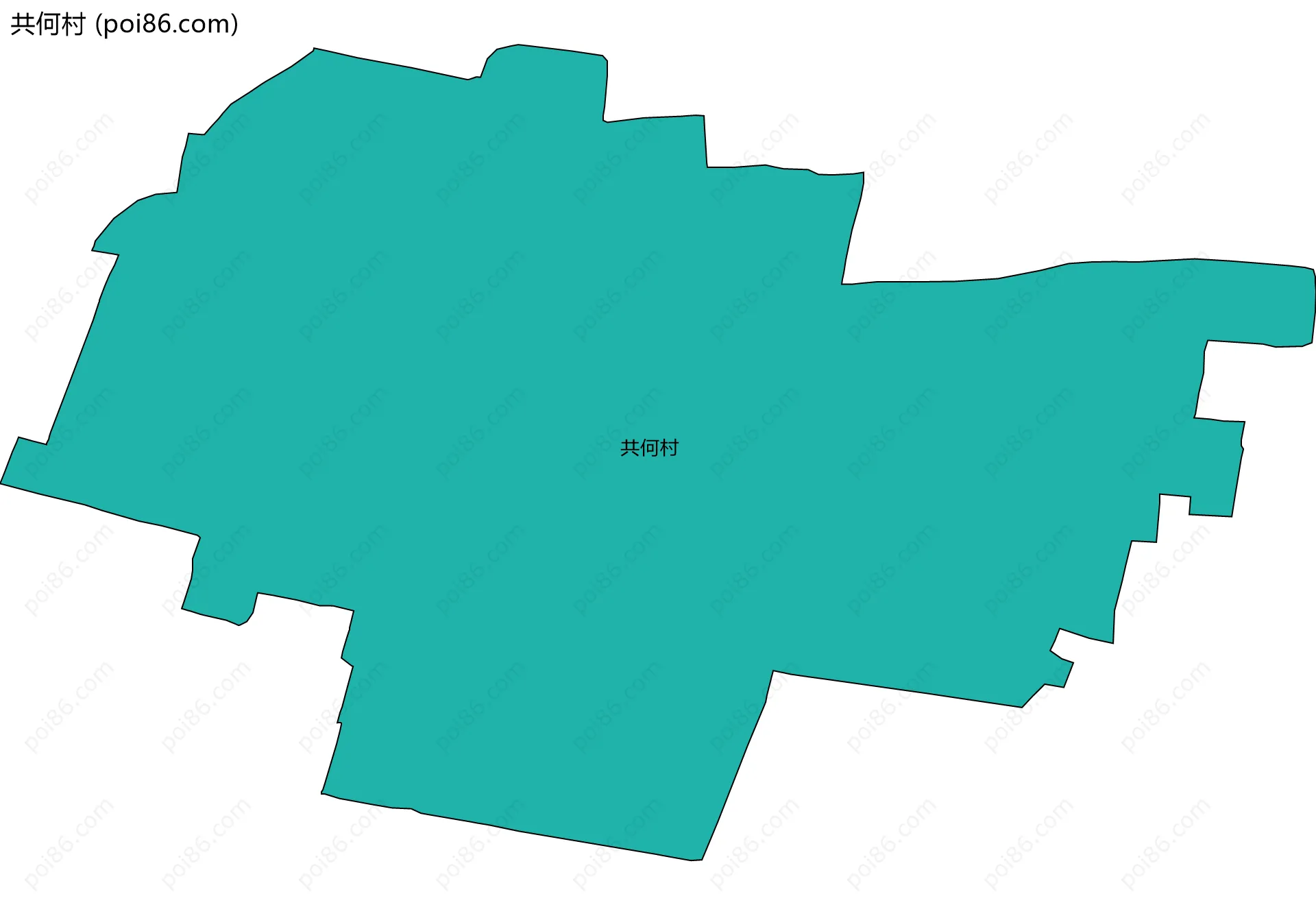 共何村边界地图