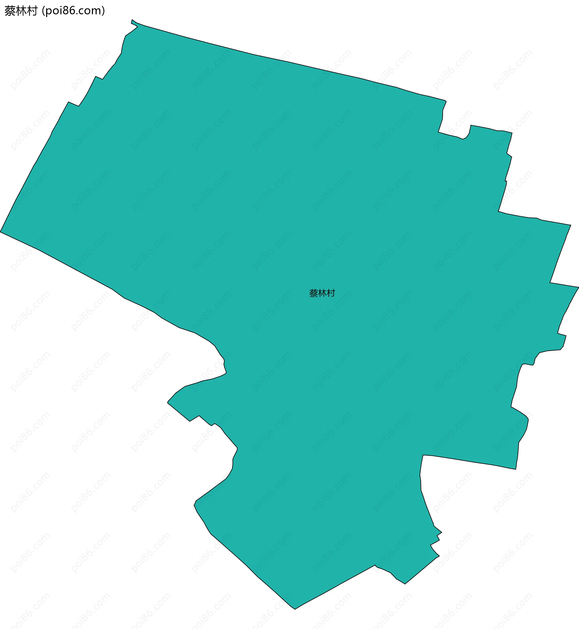 蔡林村边界地图