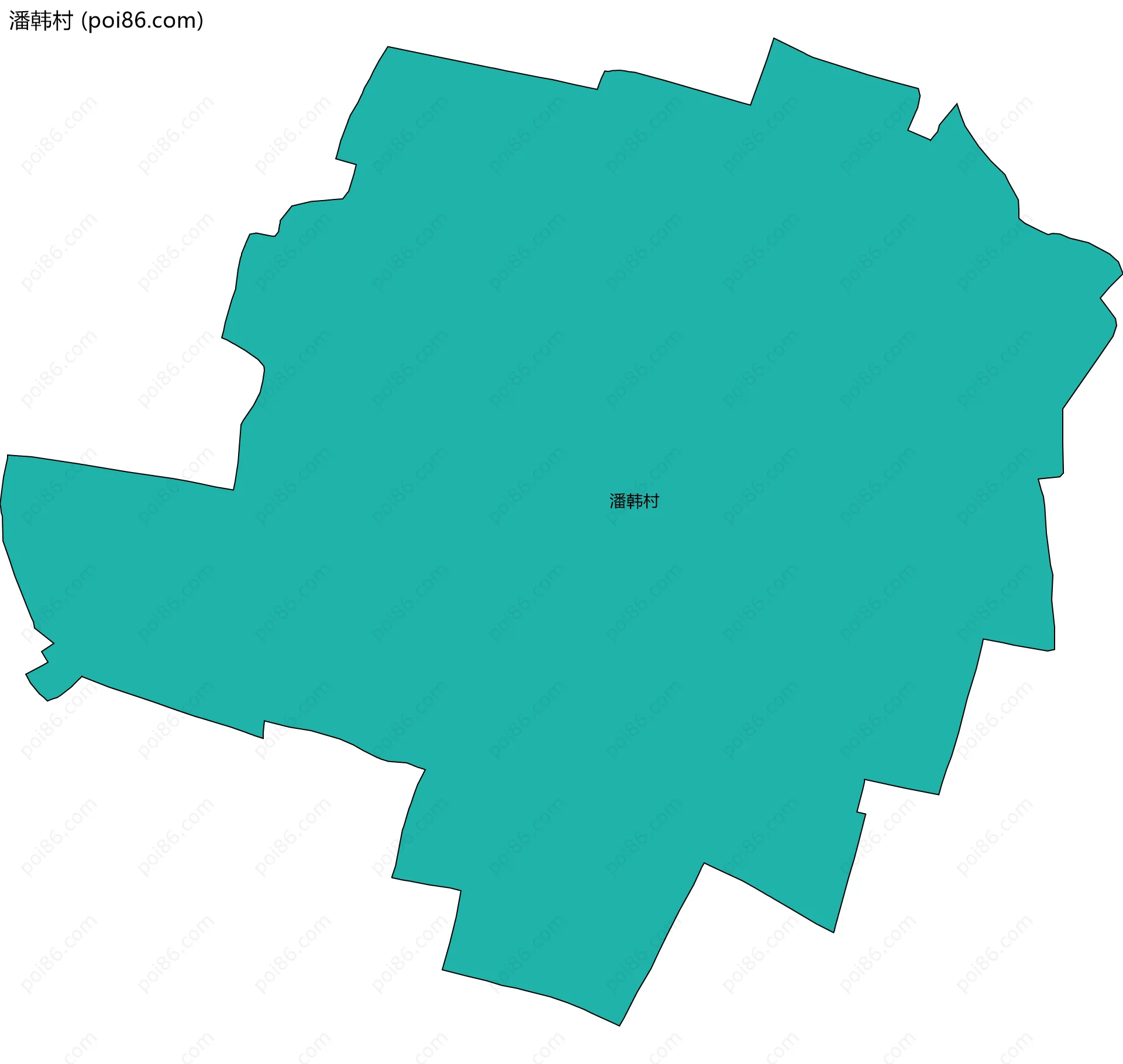 潘韩村边界地图