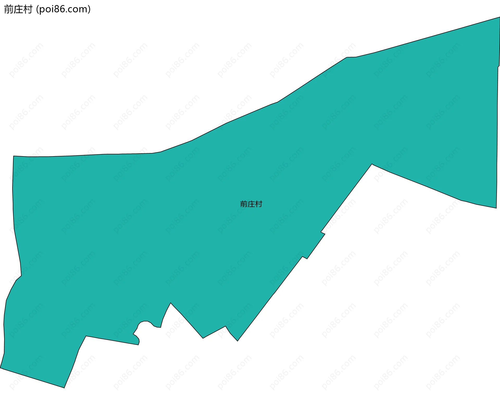 前庄村边界地图