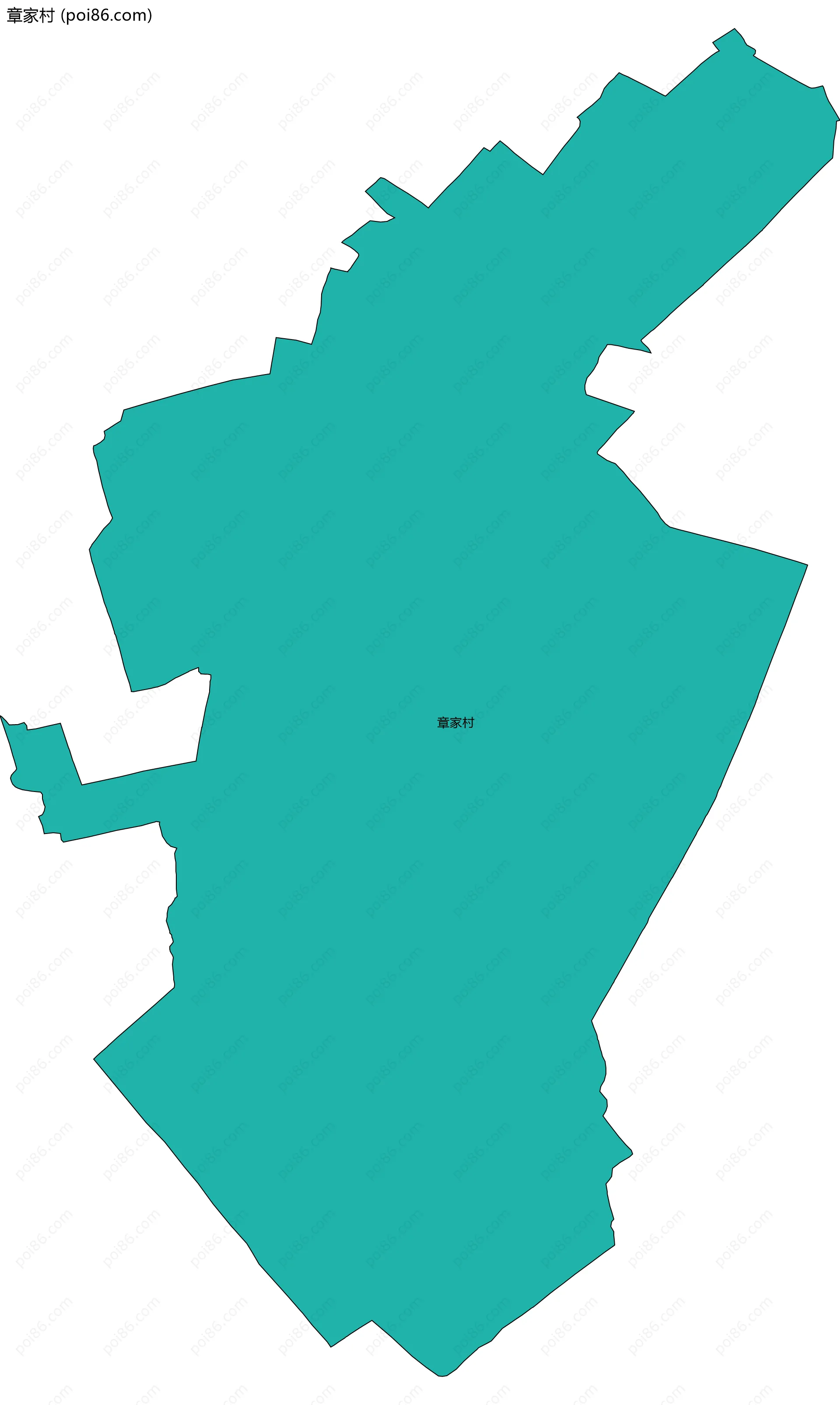 章家村边界地图