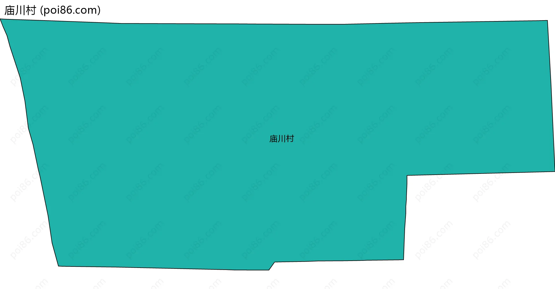 庙川村边界地图