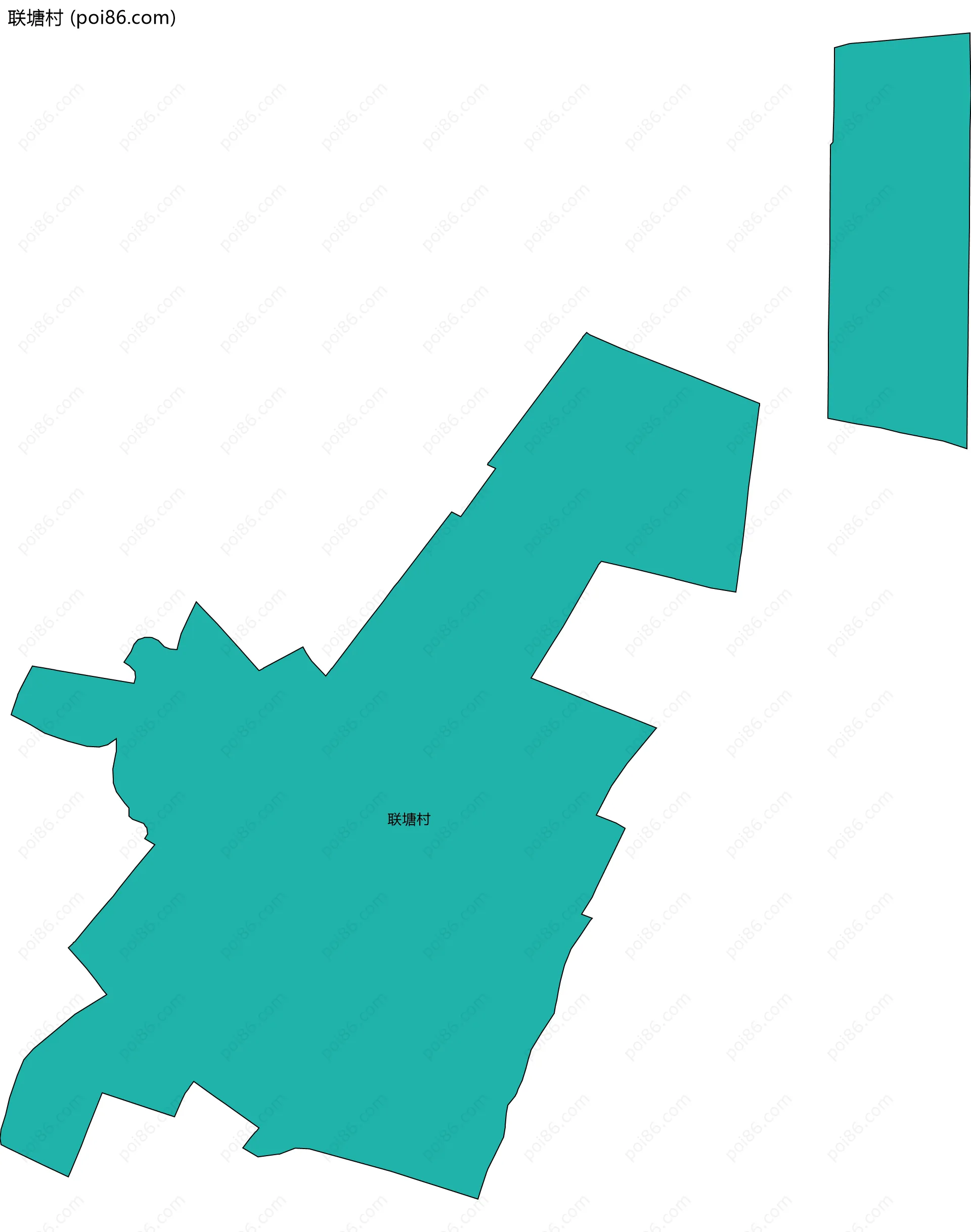 联塘村边界地图